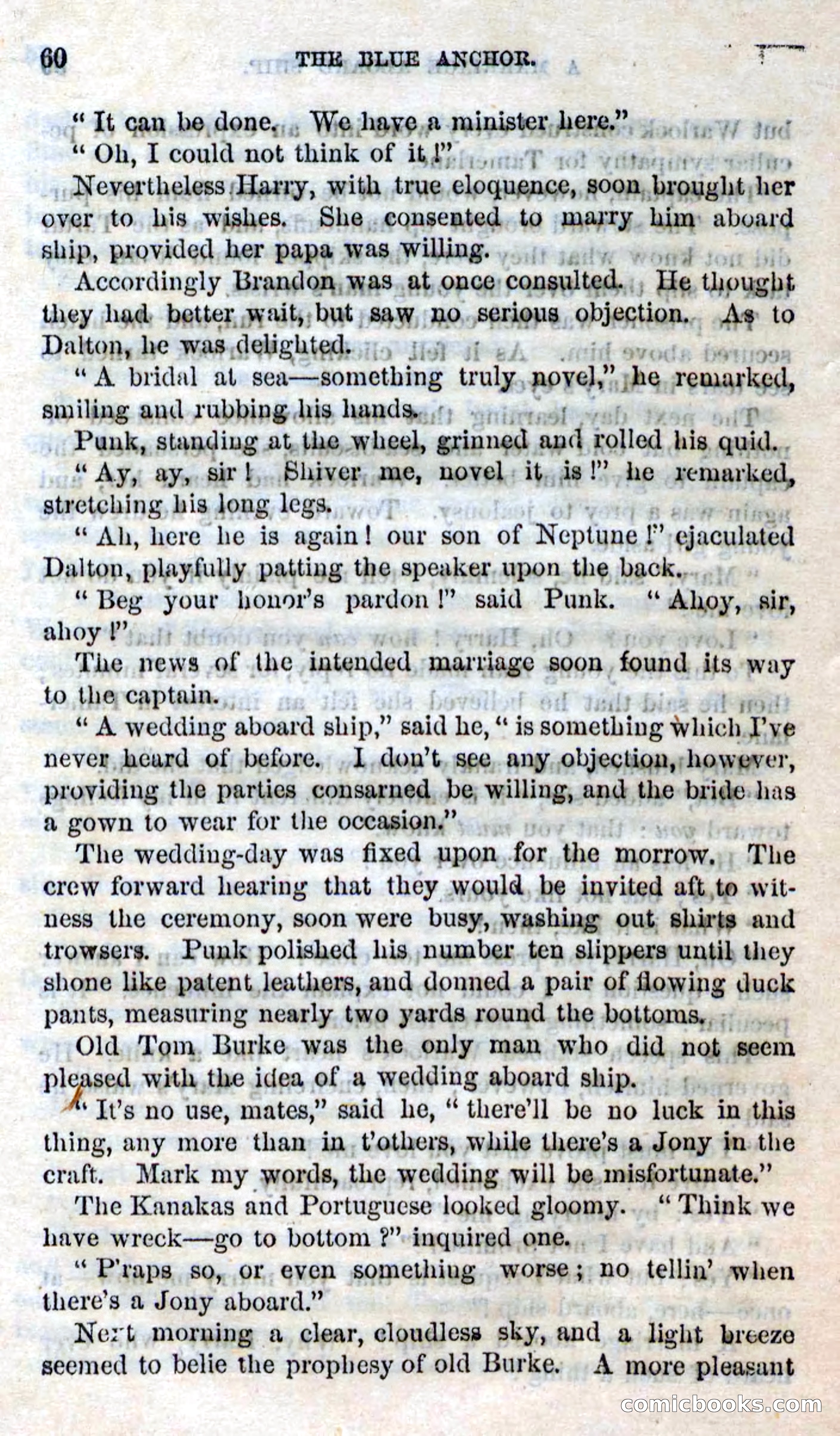 Beadle's Dime Novels No. 158: The Blue Anchor — page 58 of 108