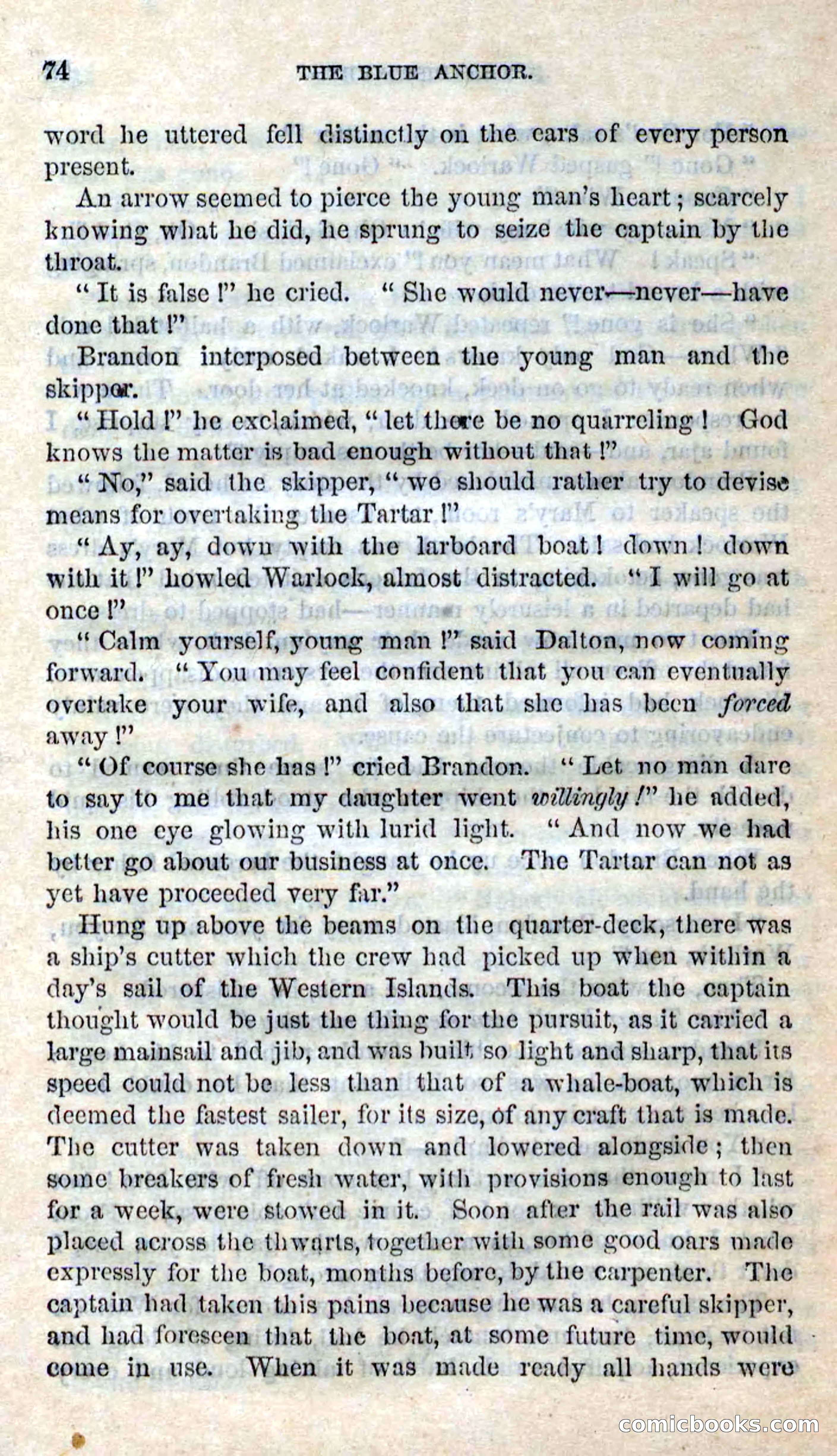 Beadle's Dime Novels No. 158: The Blue Anchor — page 72 of 108