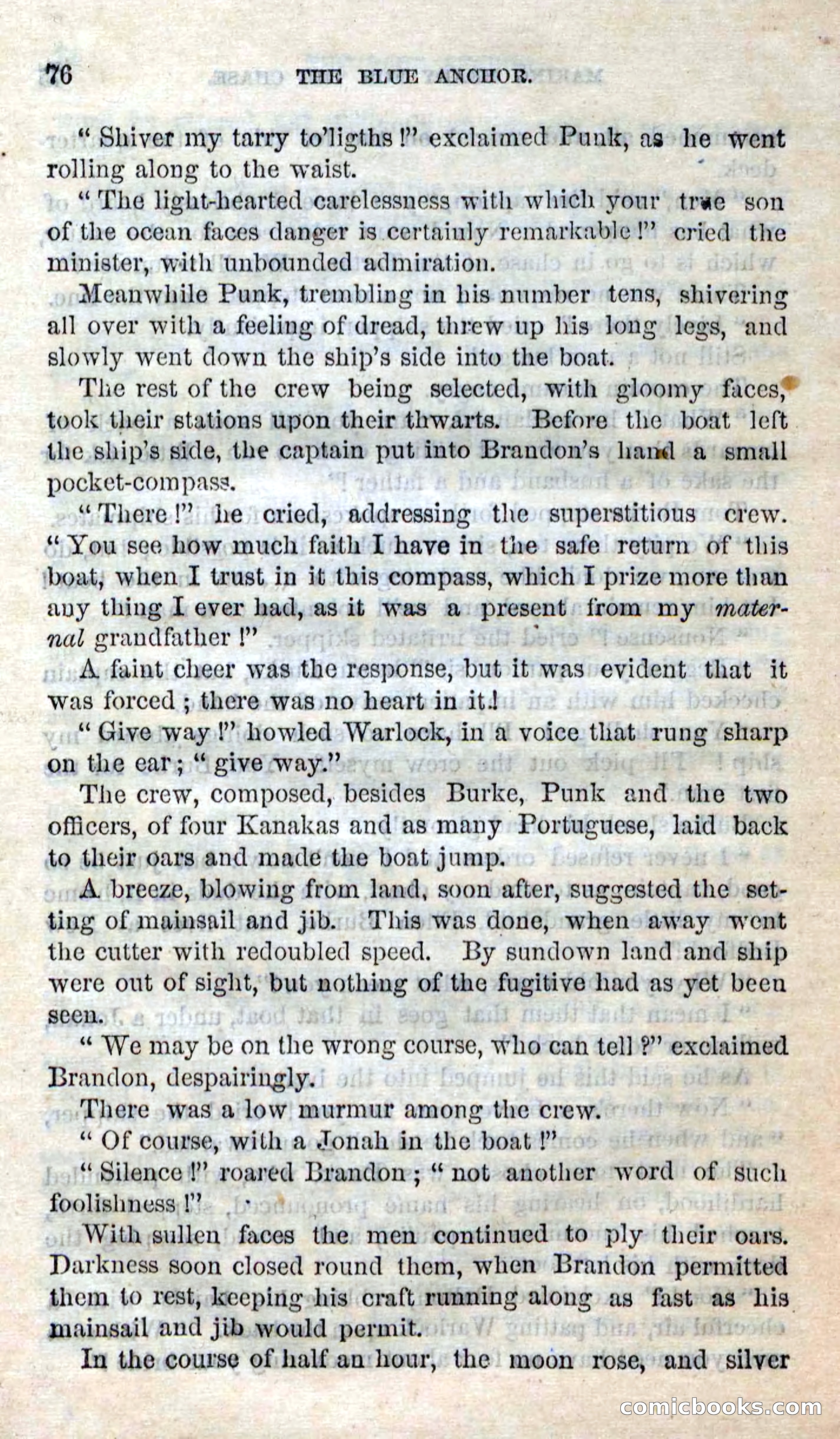 Beadle's Dime Novels No. 158: The Blue Anchor — page 74 of 108