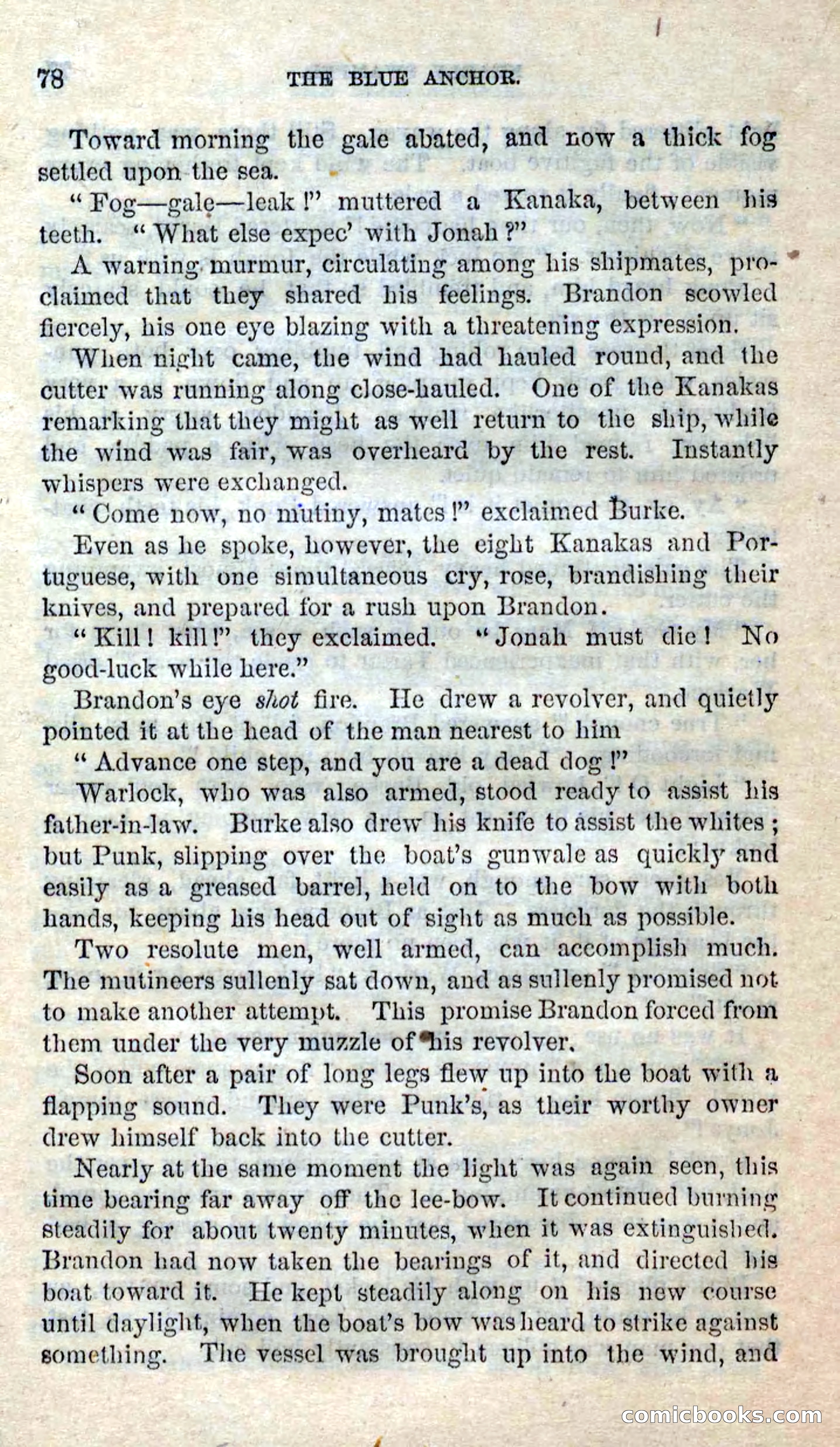 Beadle's Dime Novels No. 158: The Blue Anchor — page 76 of 108