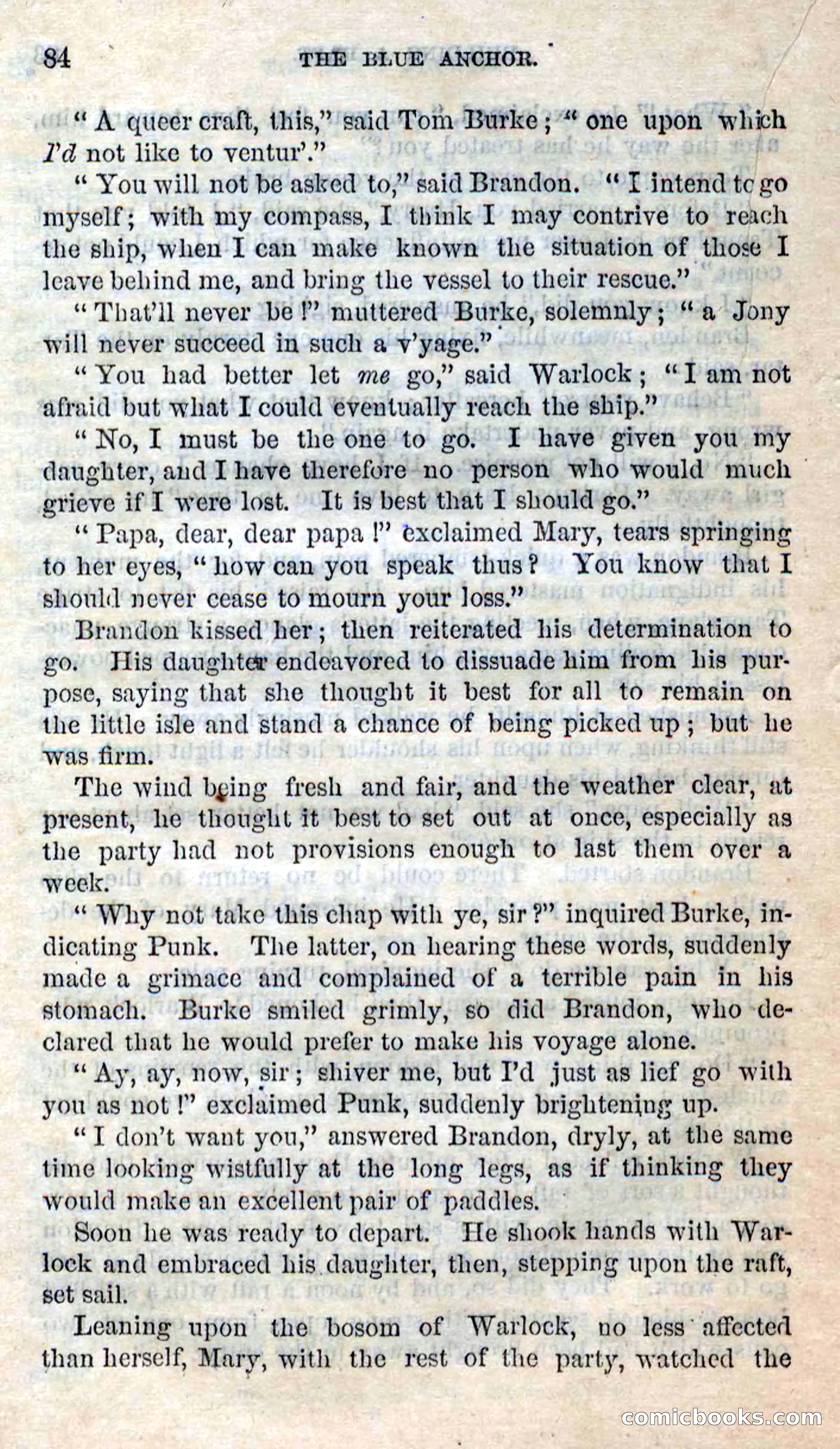 Beadle's Dime Novels No. 158: The Blue Anchor — page 82 of 108