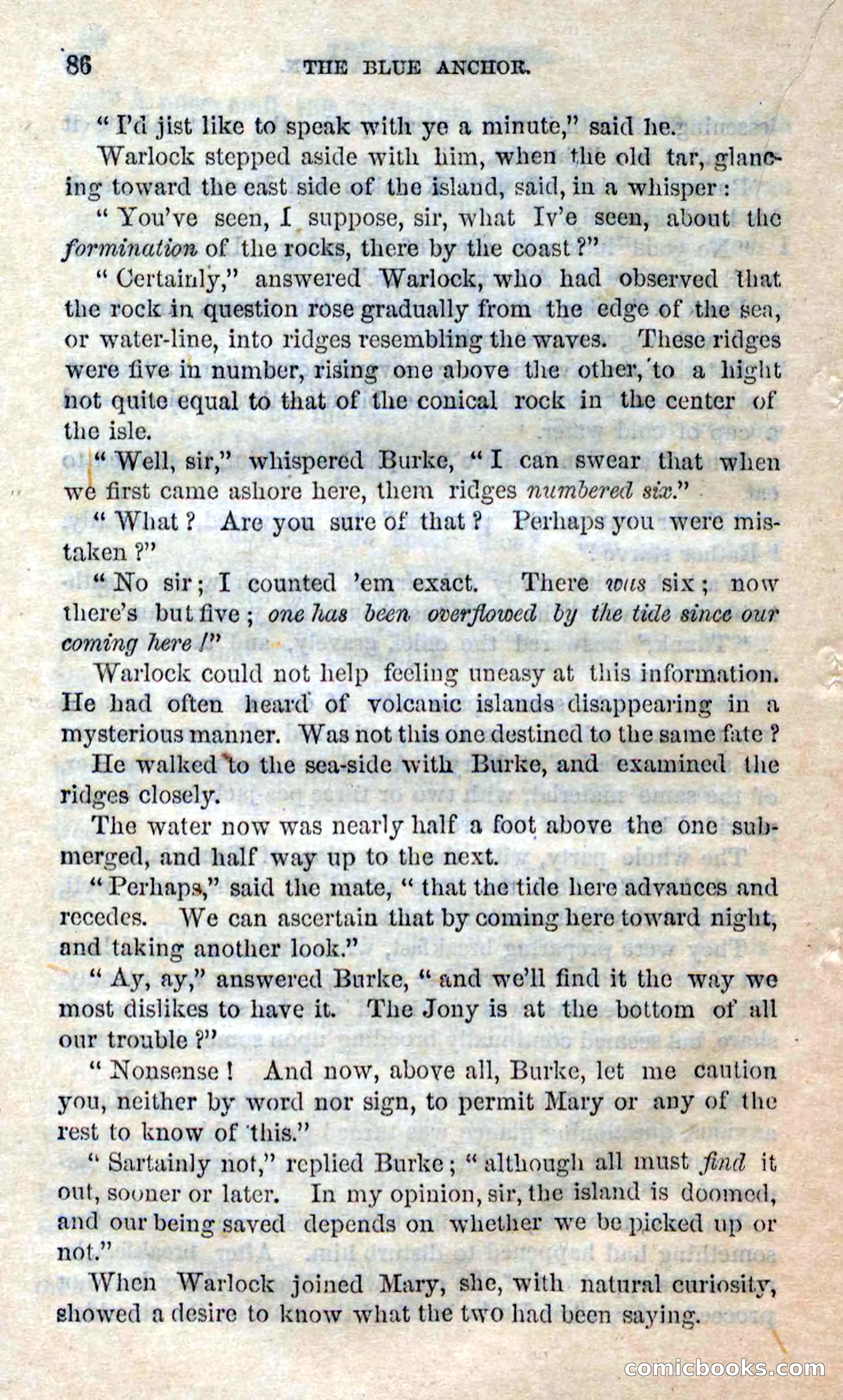 Beadle's Dime Novels No. 158: The Blue Anchor — page 84 of 108