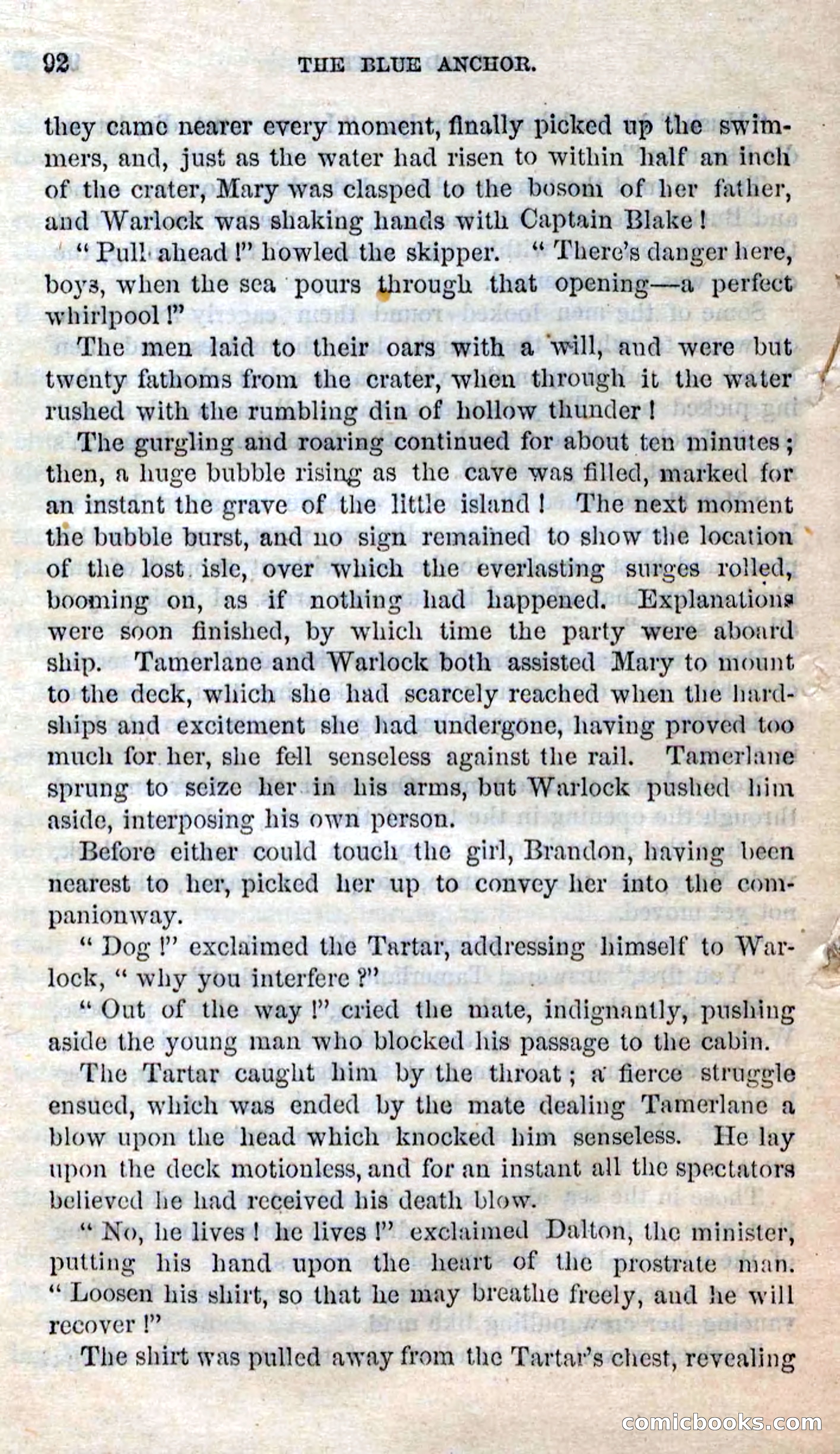 Beadle's Dime Novels No. 158: The Blue Anchor — page 90 of 108