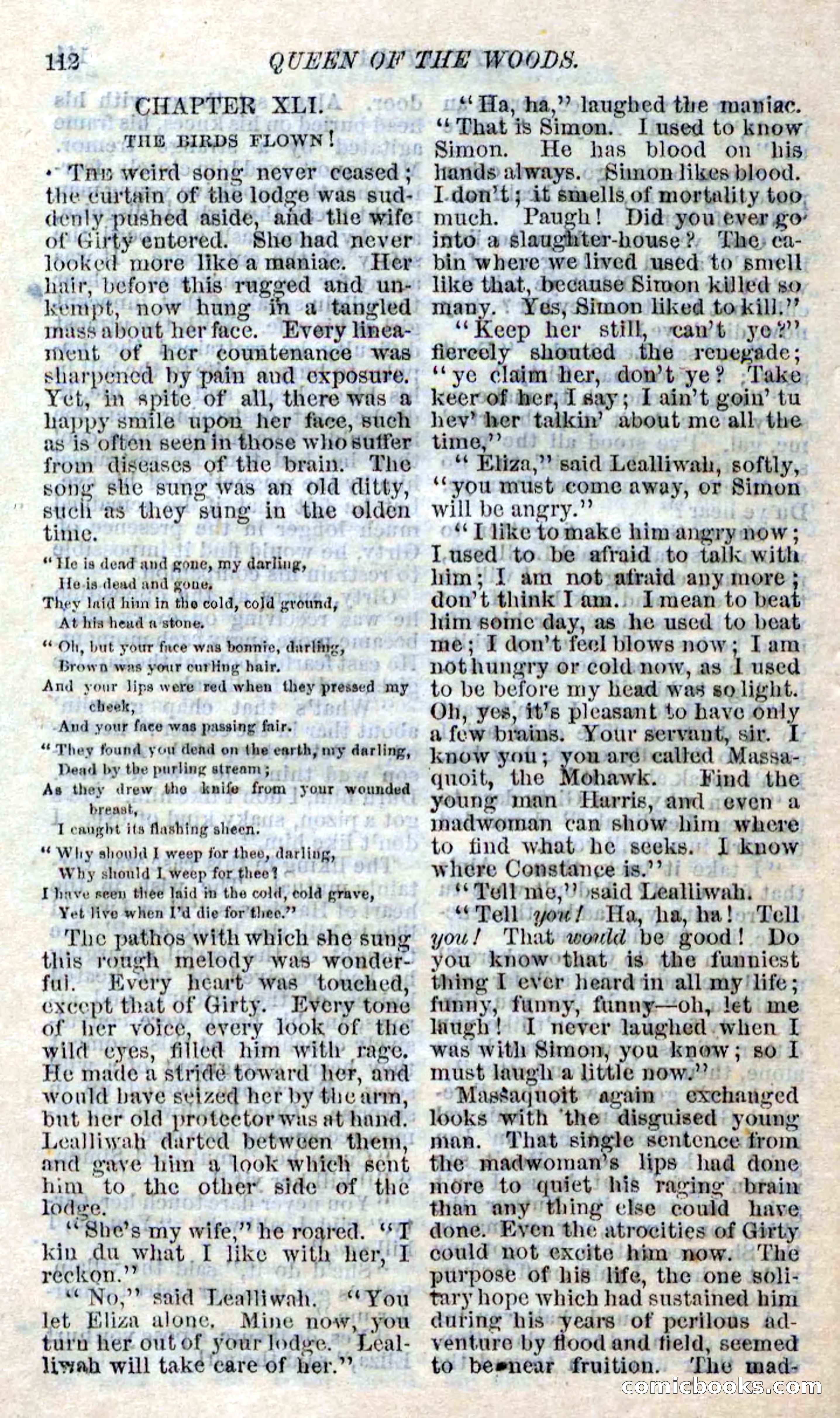 Beadle's Dime Novels No. 158: The Blue Anchor — page 100 of 108