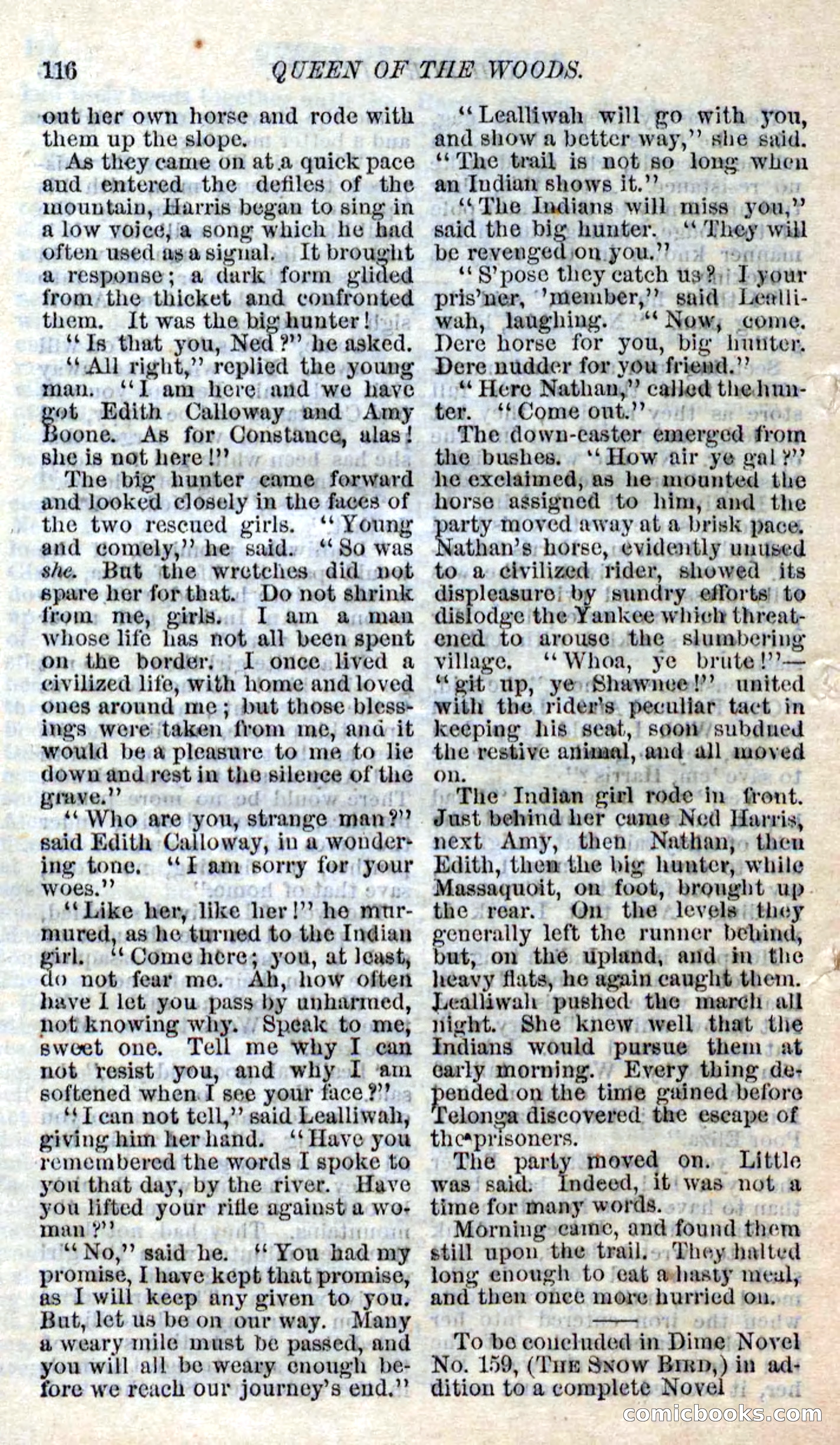 Beadle's Dime Novels No. 158: The Blue Anchor — page 104 of 108
