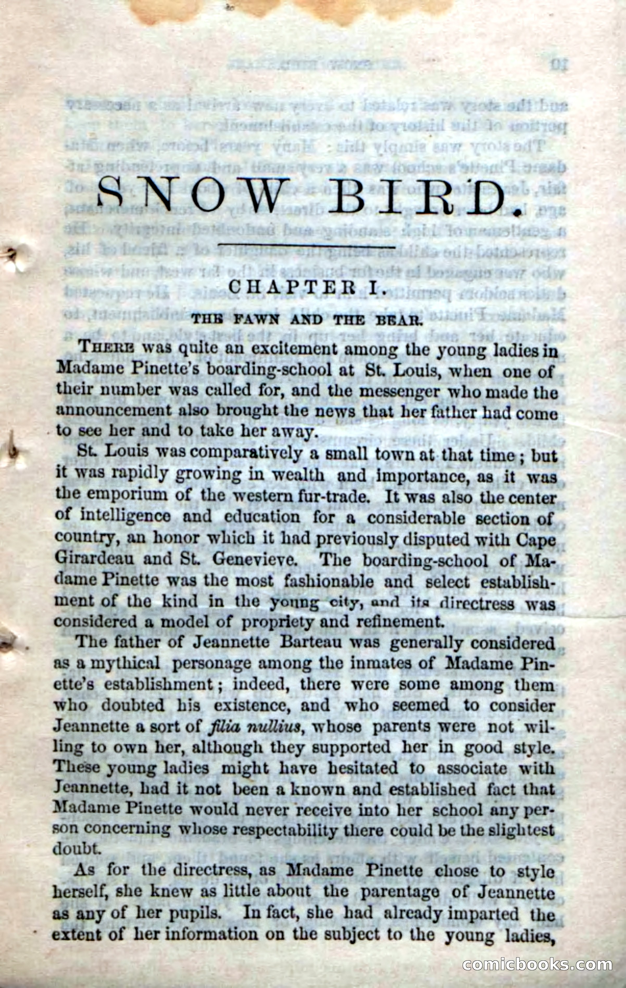 Beadle's Dime Novels No. 159: Snow Bird, the Trapper's Child — page 7 of 116
