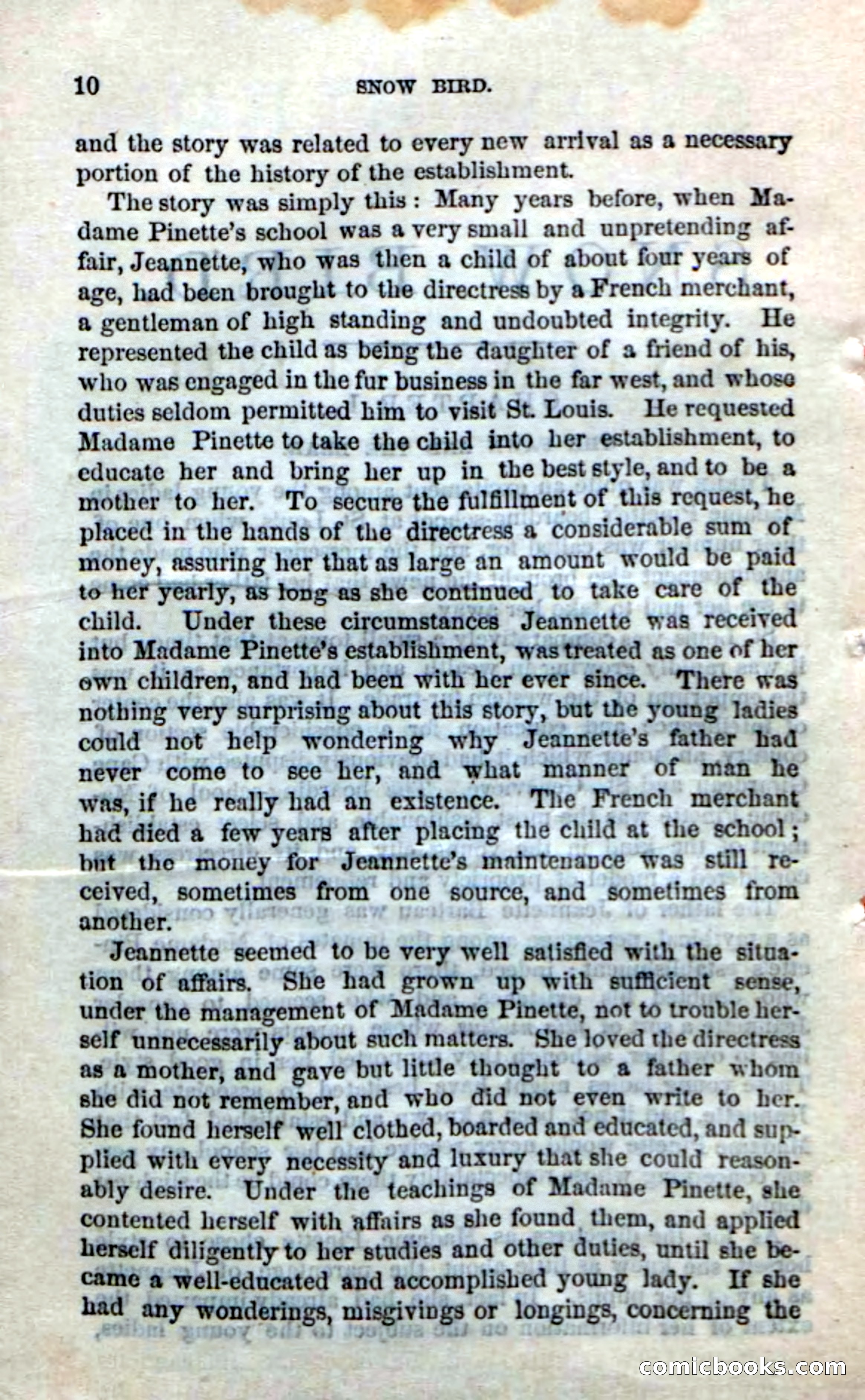 Beadle's Dime Novels No. 159: Snow Bird, the Trapper's Child — page 8 of 116