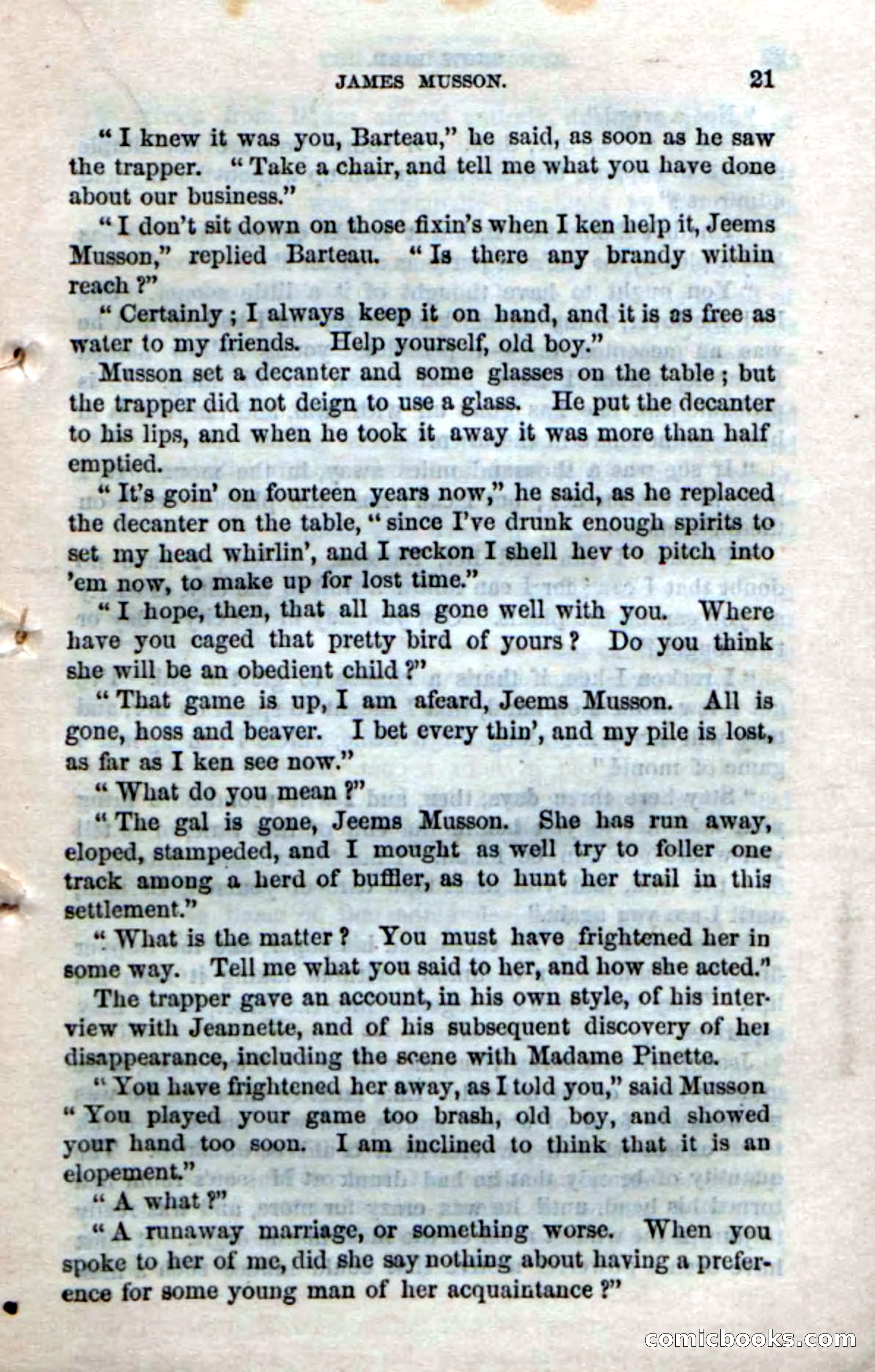 Beadle's Dime Novels No. 159: Snow Bird, the Trapper's Child — page 19 of 116