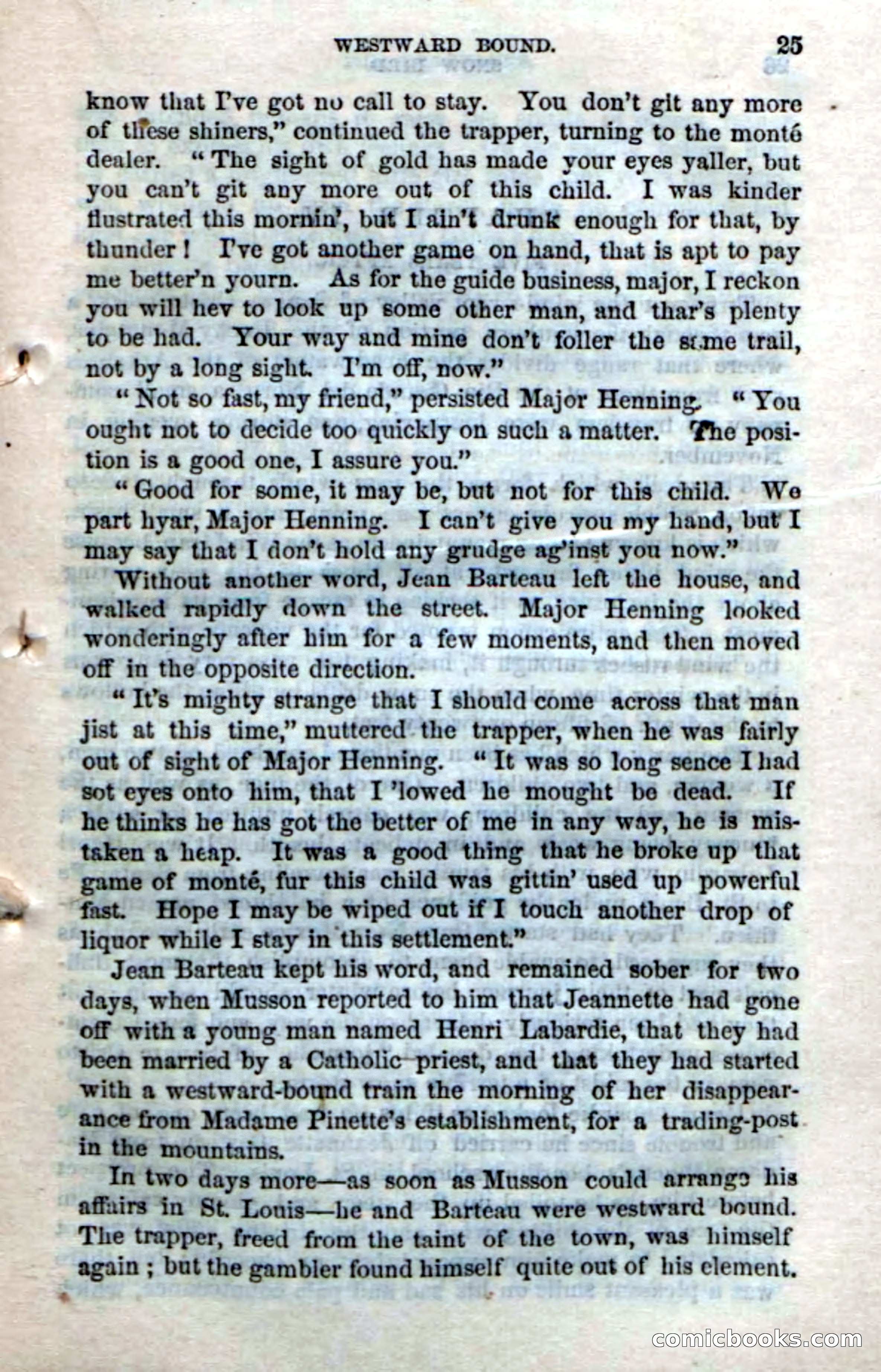 Beadle's Dime Novels No. 159: Snow Bird, the Trapper's Child — page 23 of 116