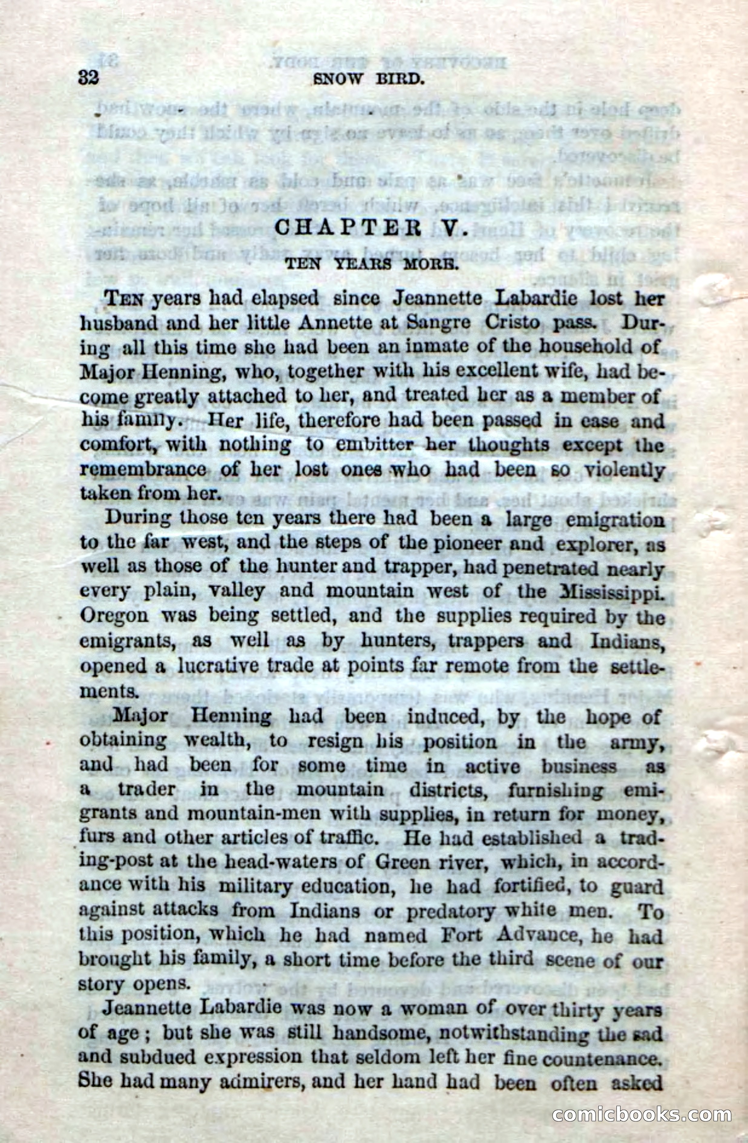 Beadle's Dime Novels No. 159: Snow Bird, the Trapper's Child — page 30 of 116