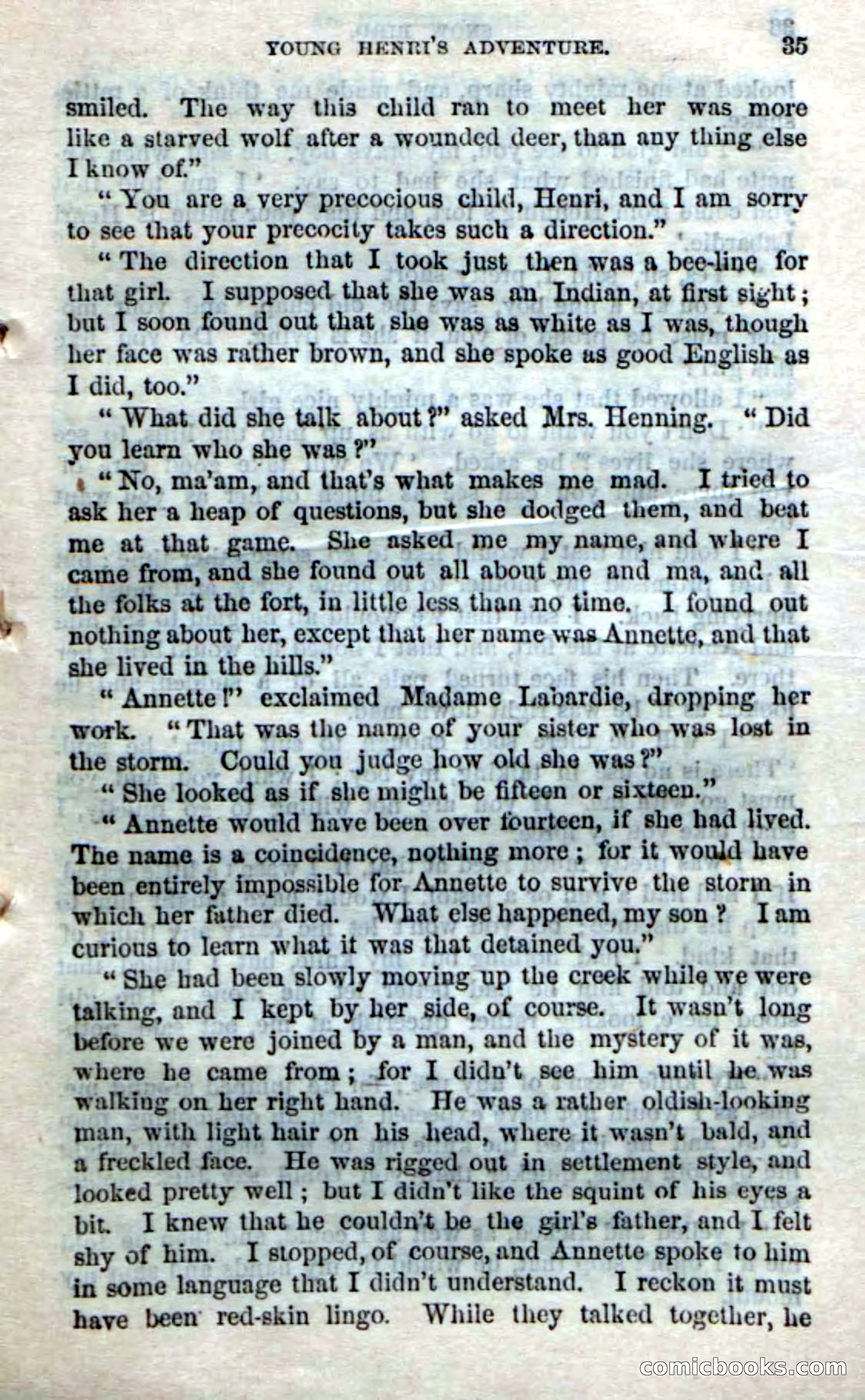 Beadle's Dime Novels No. 159: Snow Bird, the Trapper's Child — page 33 of 116