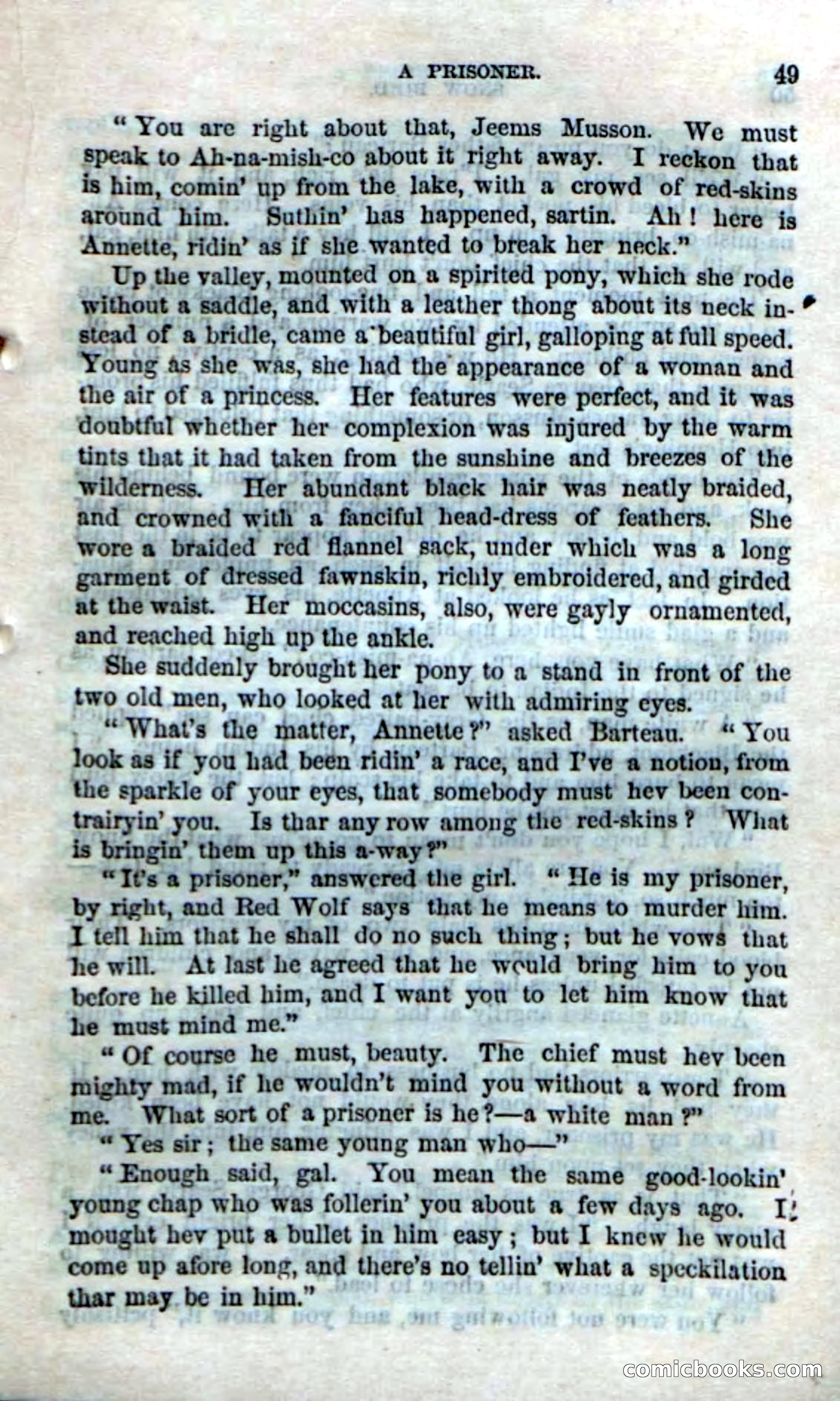 Beadle's Dime Novels No. 159: Snow Bird, the Trapper's Child — page 47 of 116