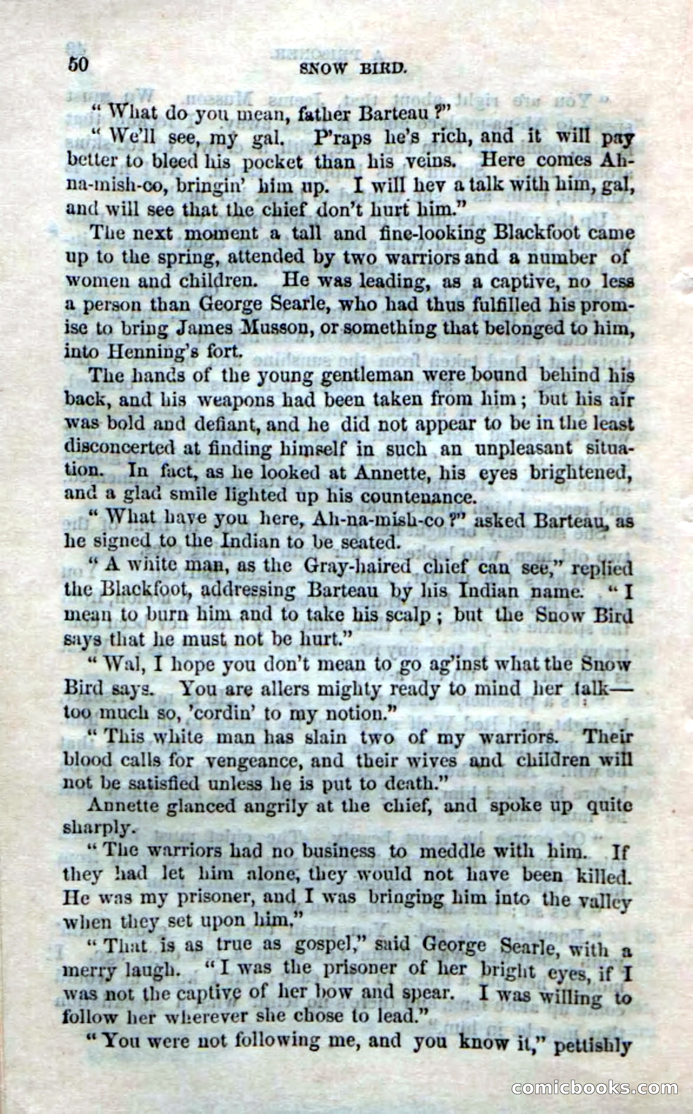 Beadle's Dime Novels No. 159: Snow Bird, the Trapper's Child — page 48 of 116