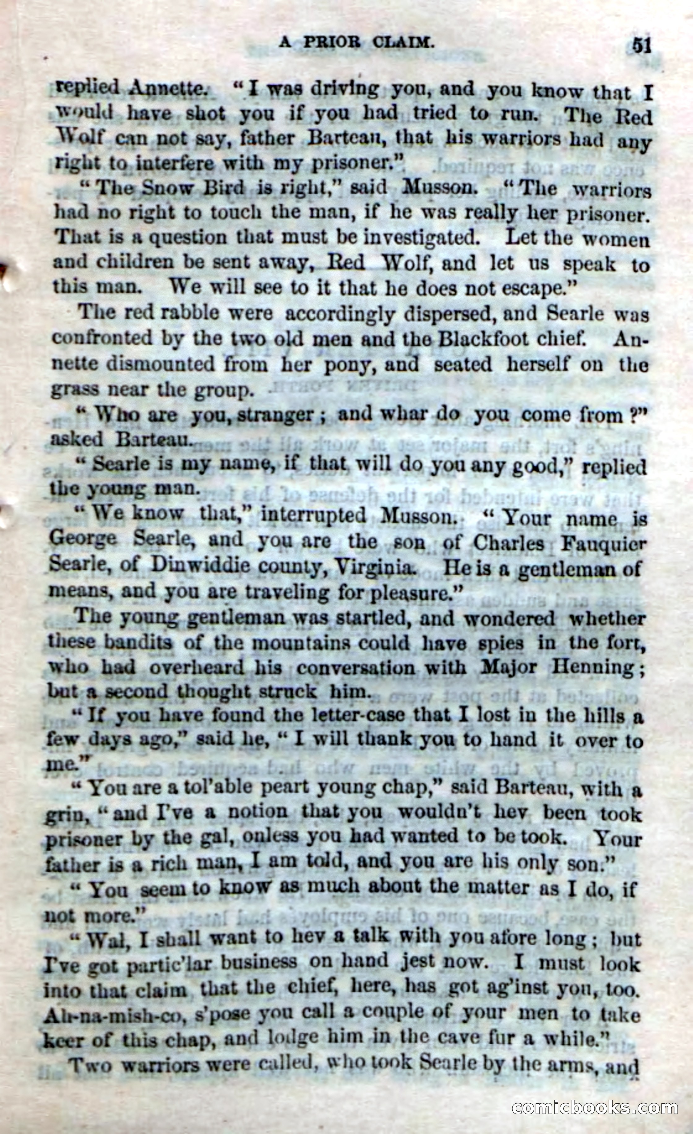 Beadle's Dime Novels No. 159: Snow Bird, the Trapper's Child — page 49 of 116