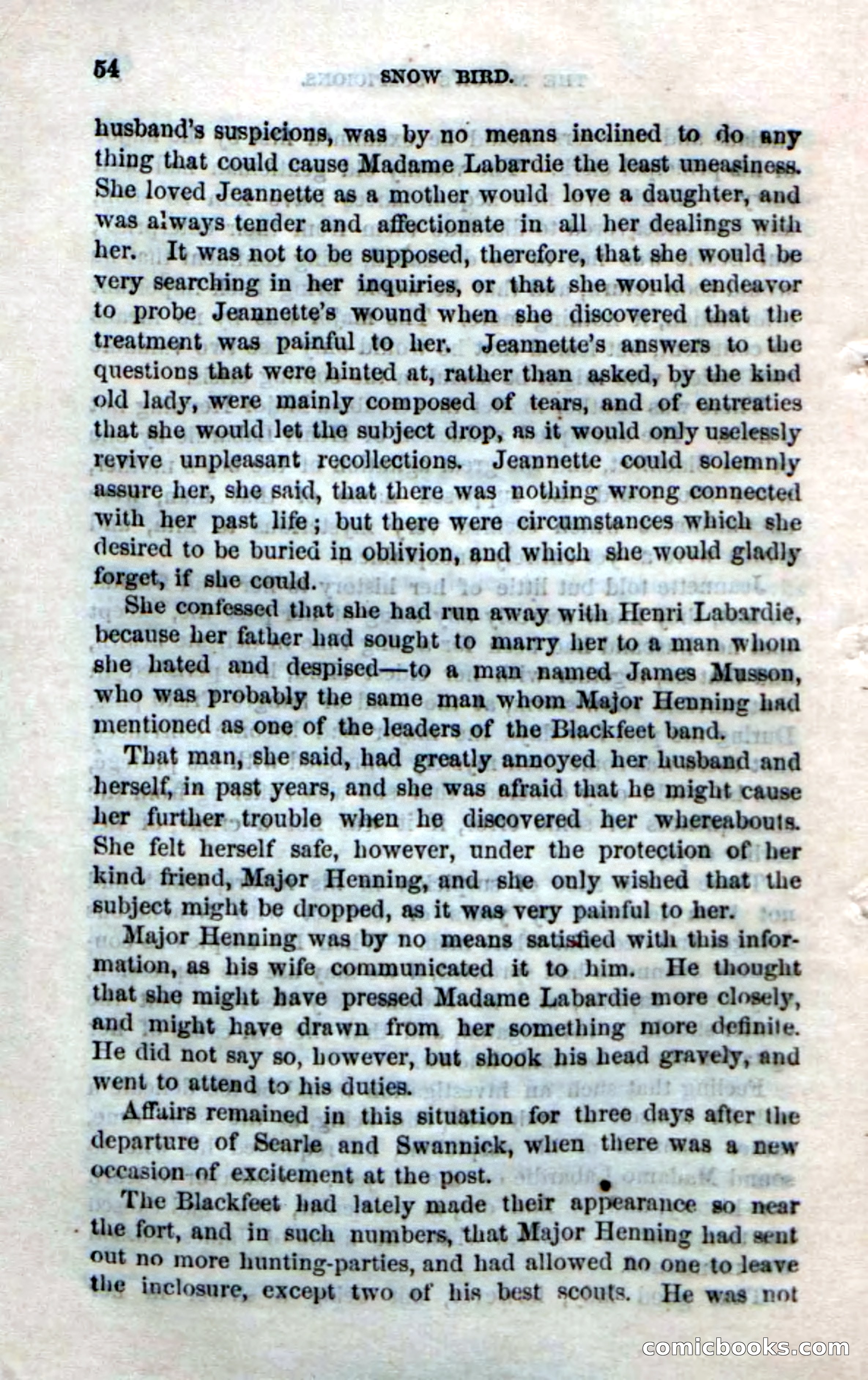 Beadle's Dime Novels No. 159: Snow Bird, the Trapper's Child — page 52 of 116