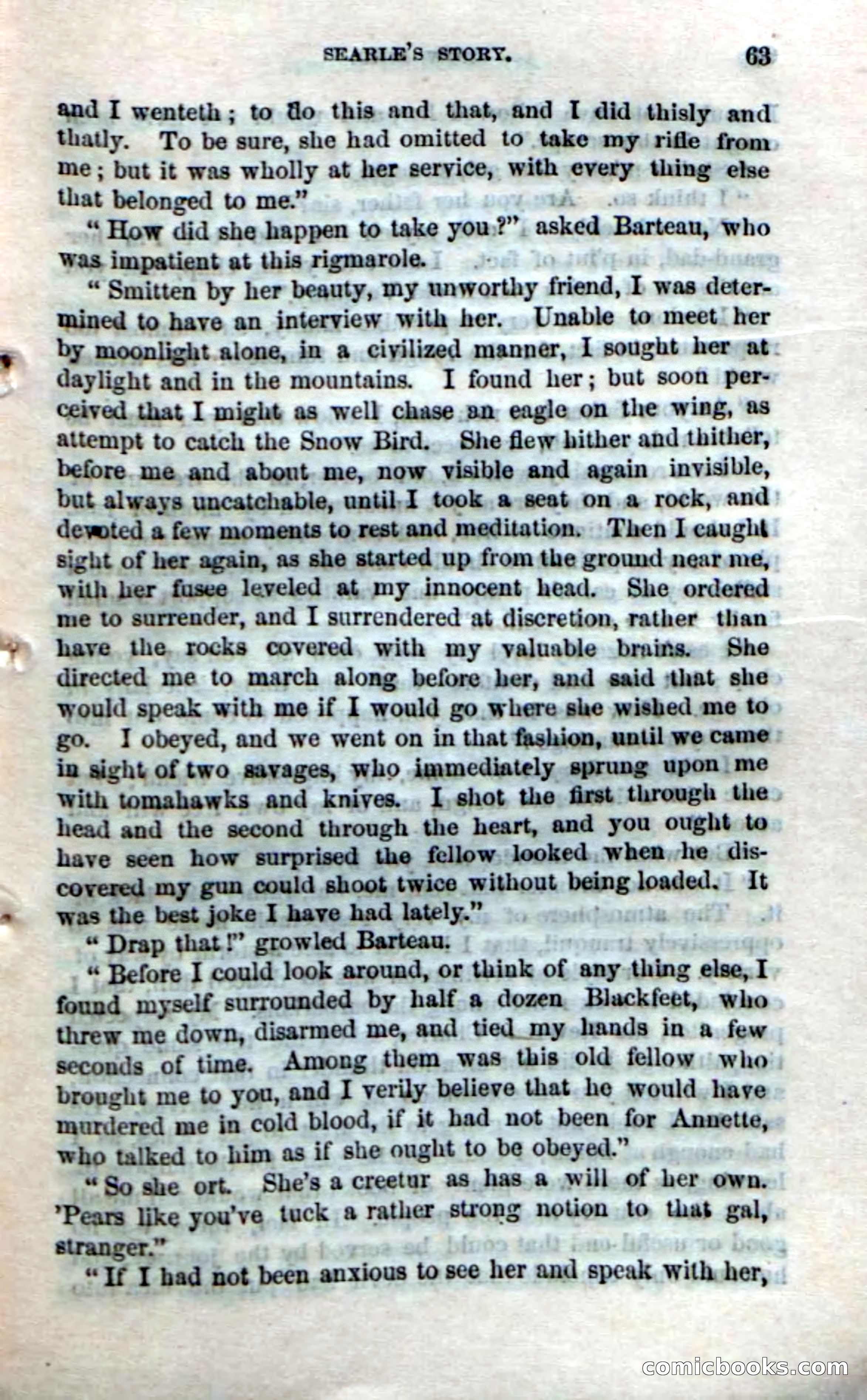 Beadle's Dime Novels No. 159: Snow Bird, the Trapper's Child — page 61 of 116