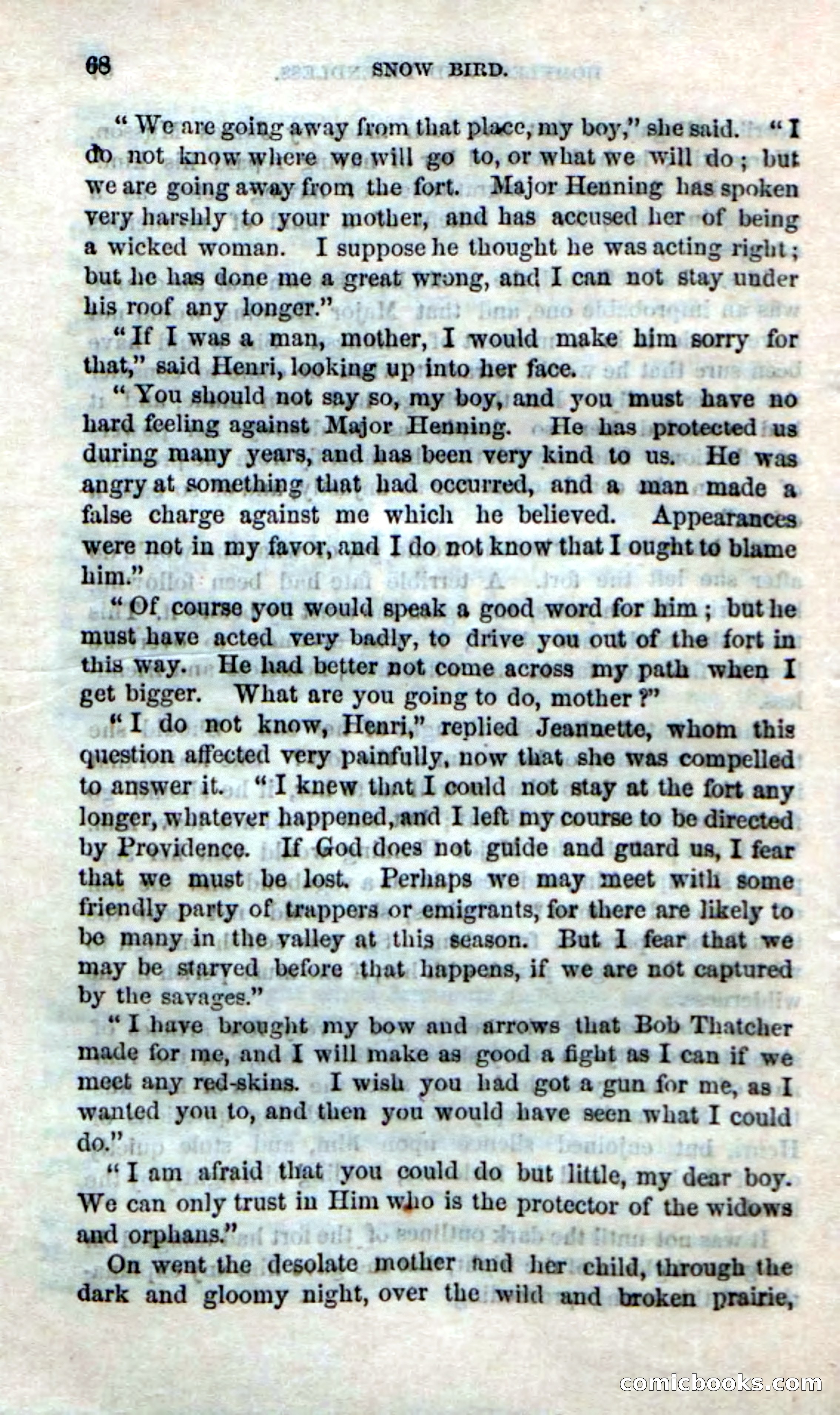Beadle's Dime Novels No. 159: Snow Bird, the Trapper's Child — page 66 of 116
