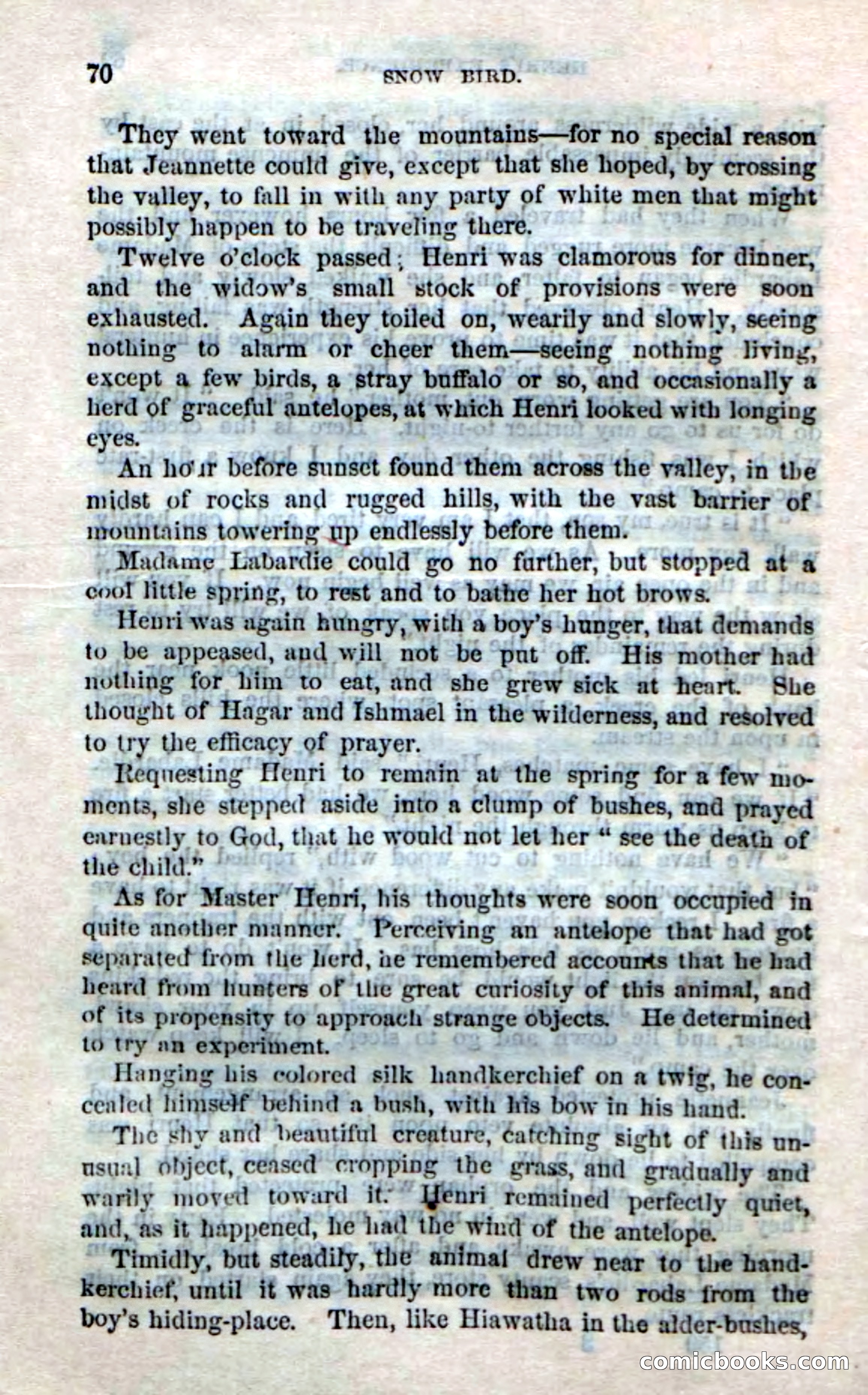 Beadle's Dime Novels No. 159: Snow Bird, the Trapper's Child — page 68 of 116