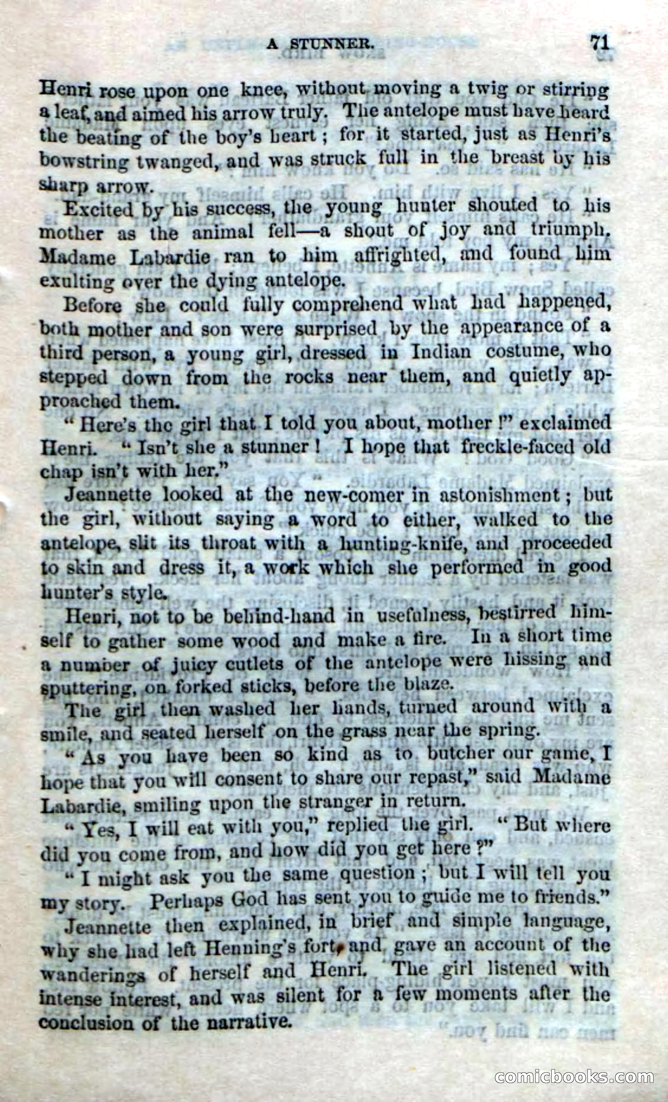 Beadle's Dime Novels No. 159: Snow Bird, the Trapper's Child — page 69 of 116