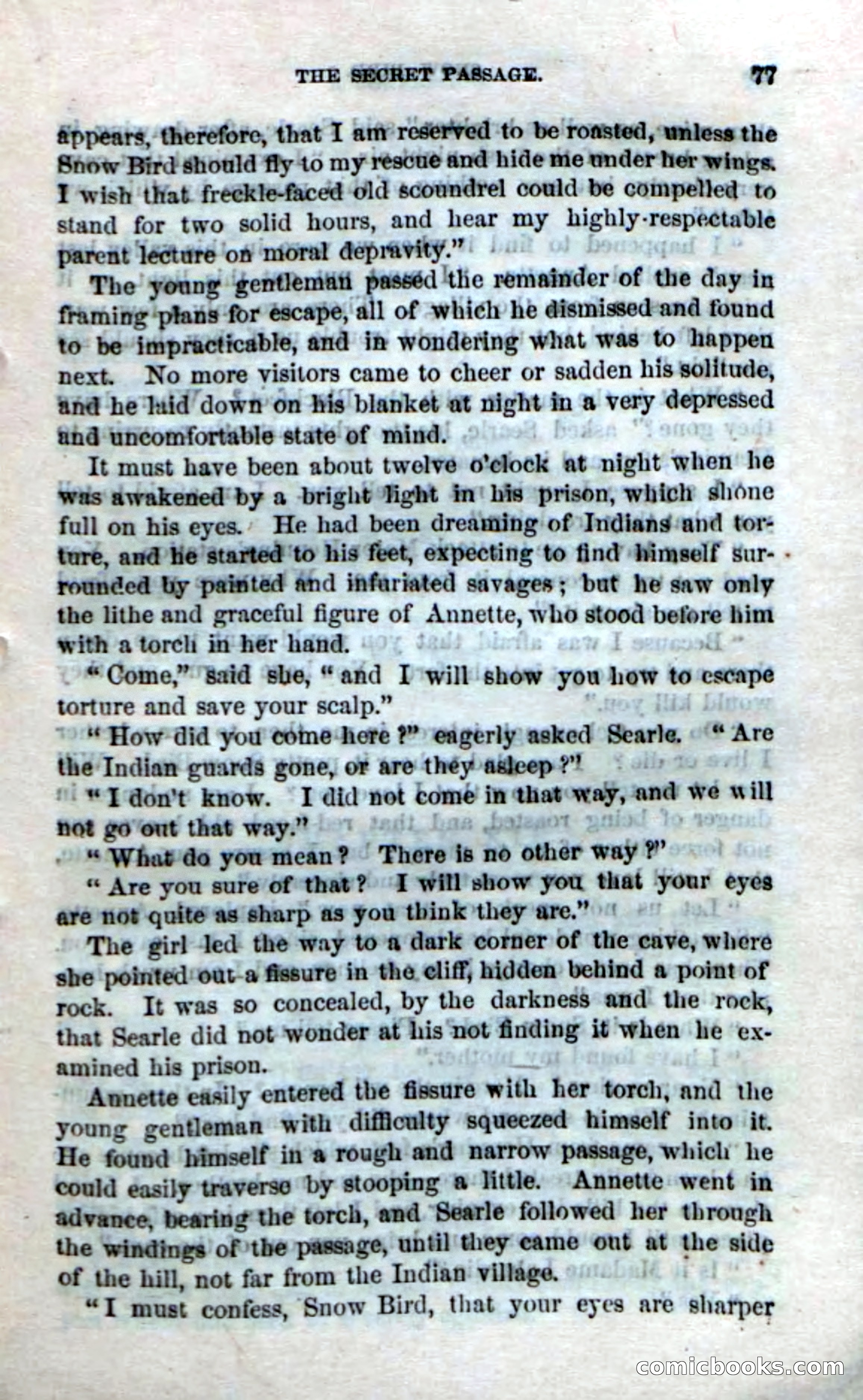 Beadle's Dime Novels No. 159: Snow Bird, the Trapper's Child — page 75 of 116