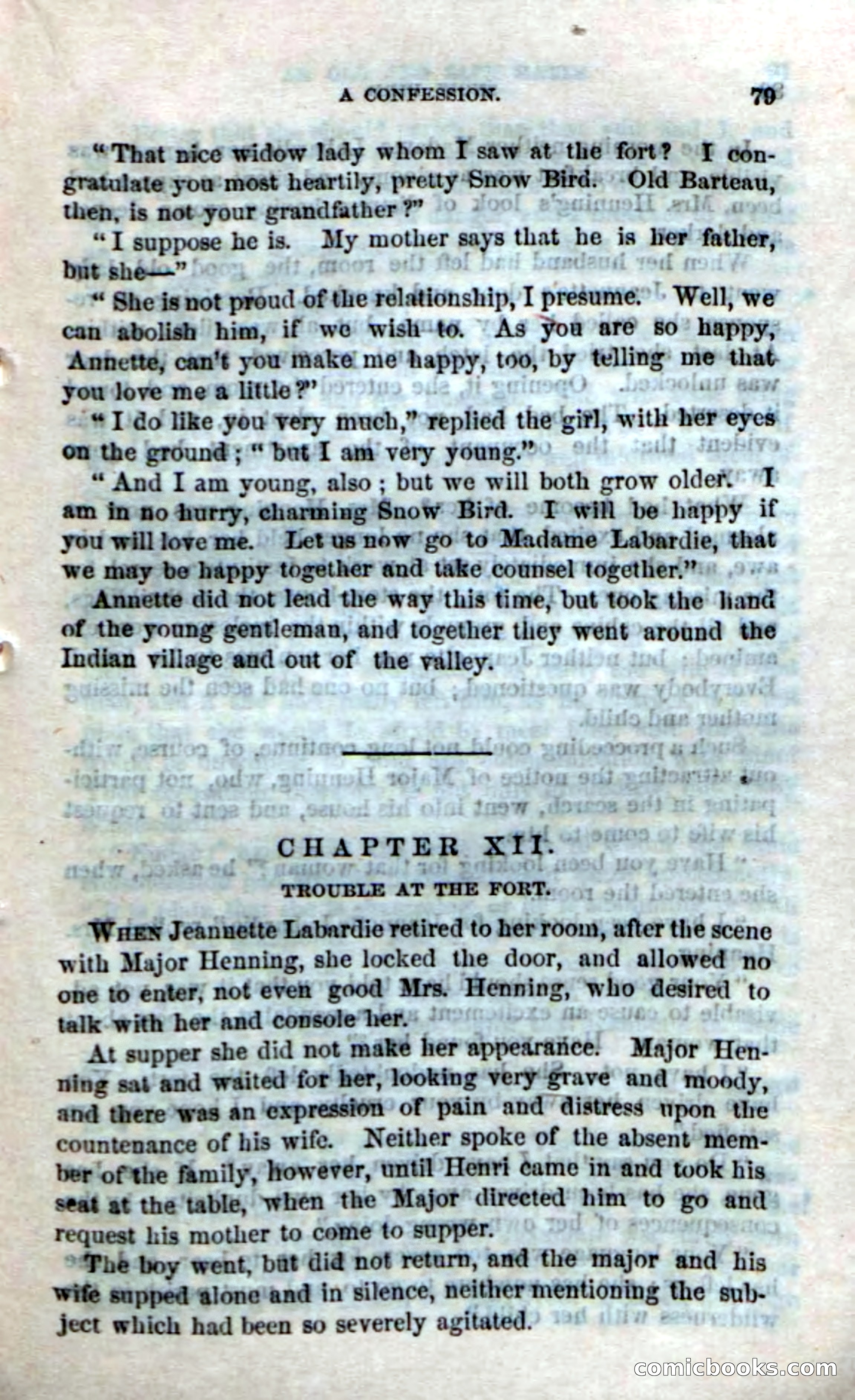 Beadle's Dime Novels No. 159: Snow Bird, the Trapper's Child — page 77 of 116