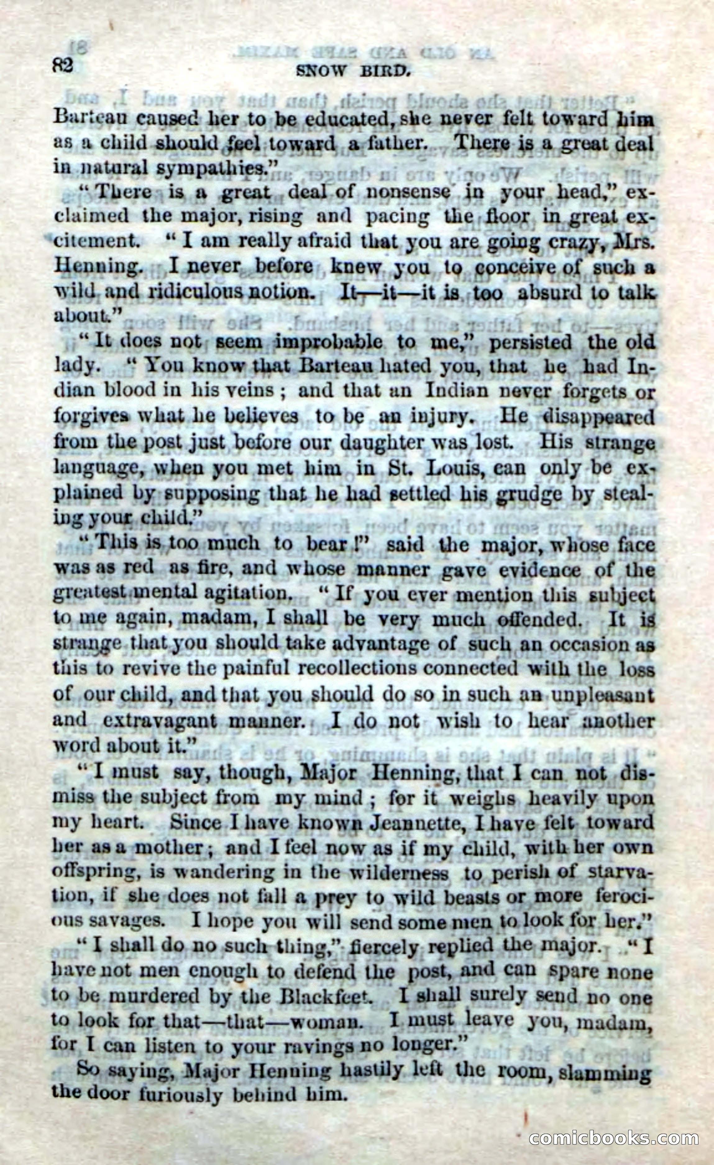Beadle's Dime Novels No. 159: Snow Bird, the Trapper's Child — page 80 of 116
