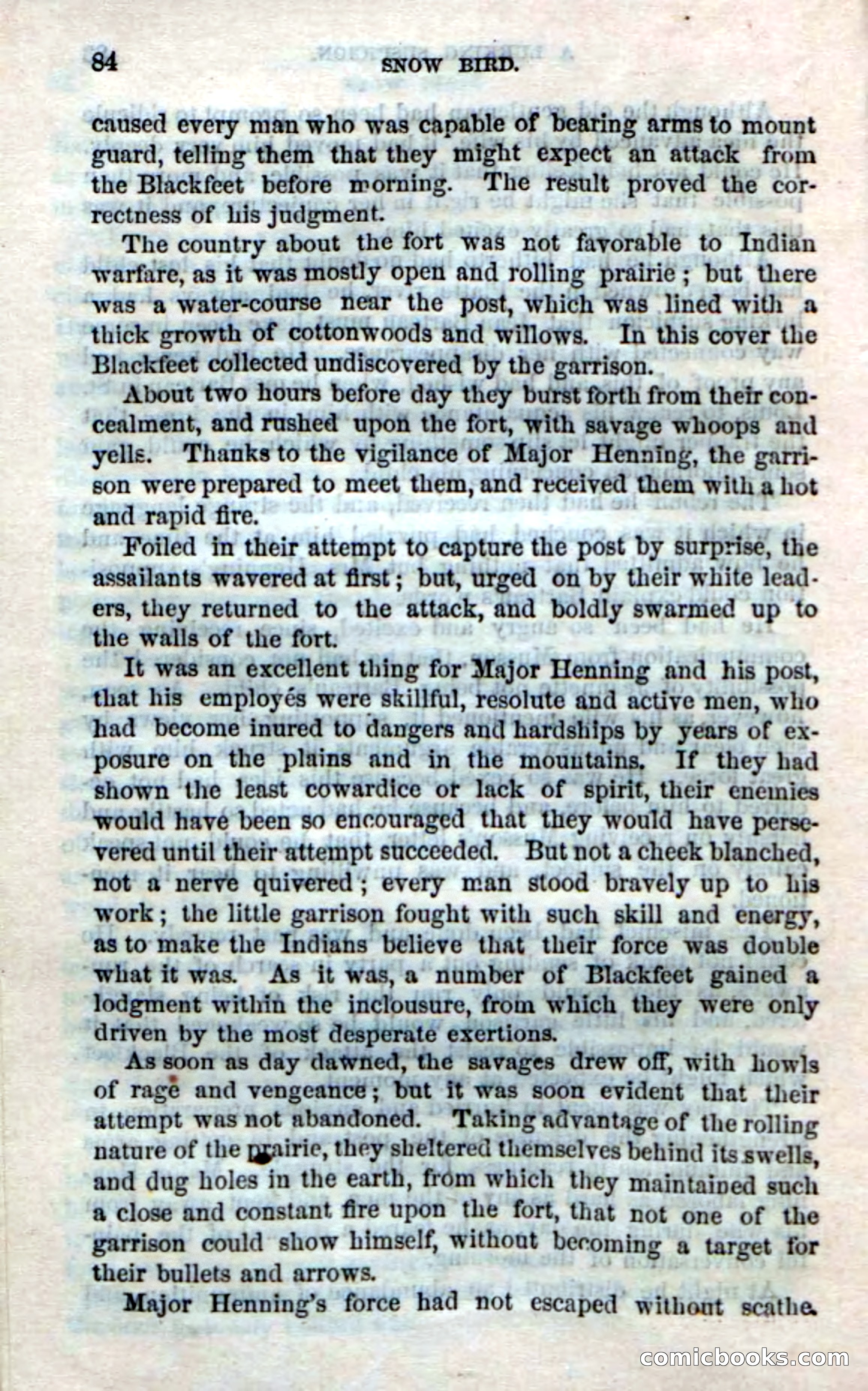 Beadle's Dime Novels No. 159: Snow Bird, the Trapper's Child — page 82 of 116