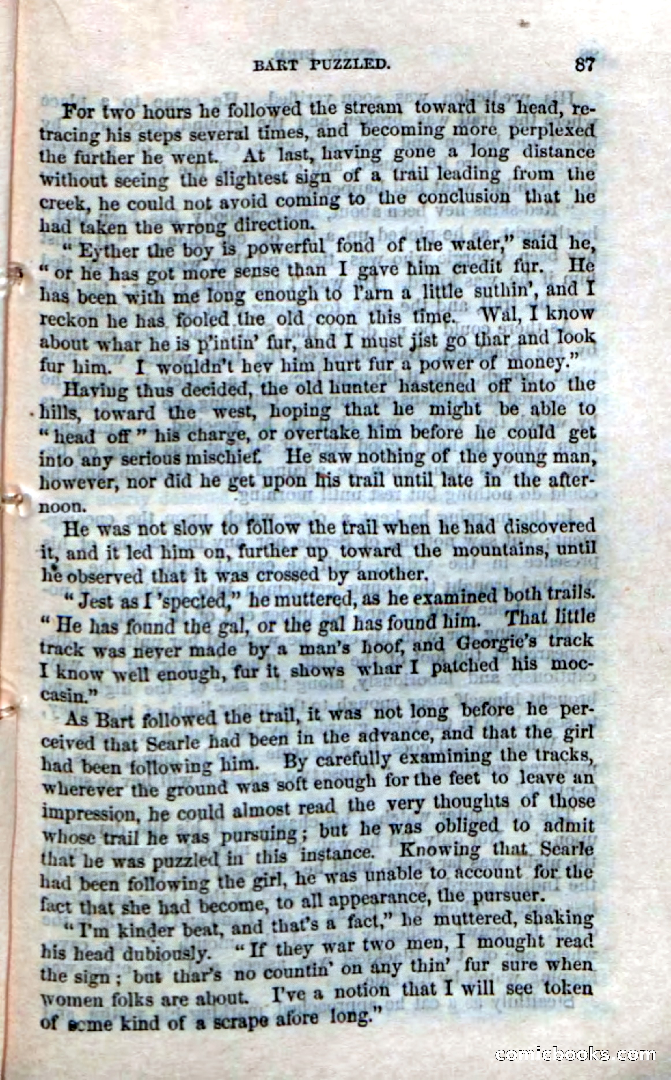 Beadle's Dime Novels No. 159: Snow Bird, the Trapper's Child — page 85 of 116
