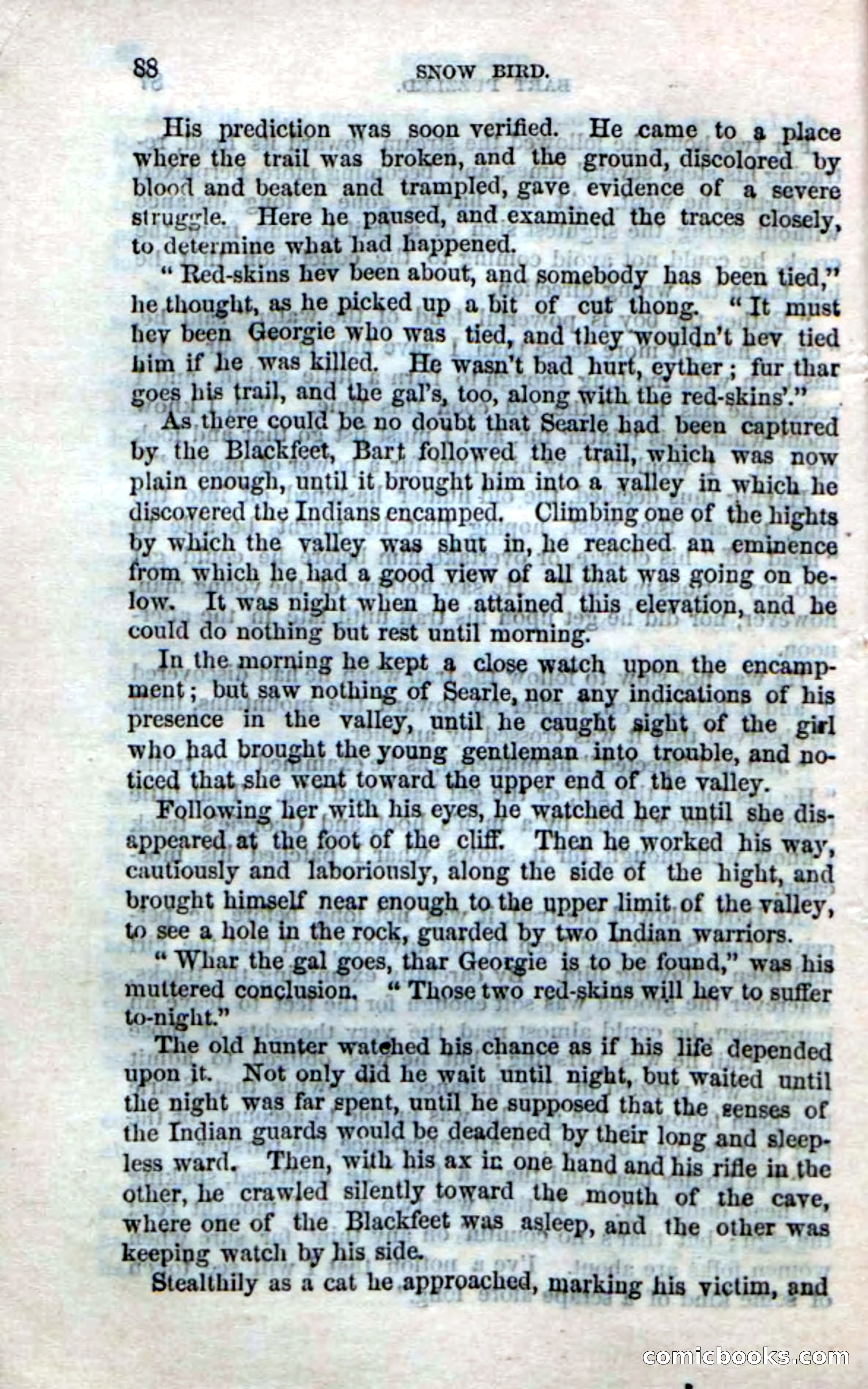 Beadle's Dime Novels No. 159: Snow Bird, the Trapper's Child — page 86 of 116