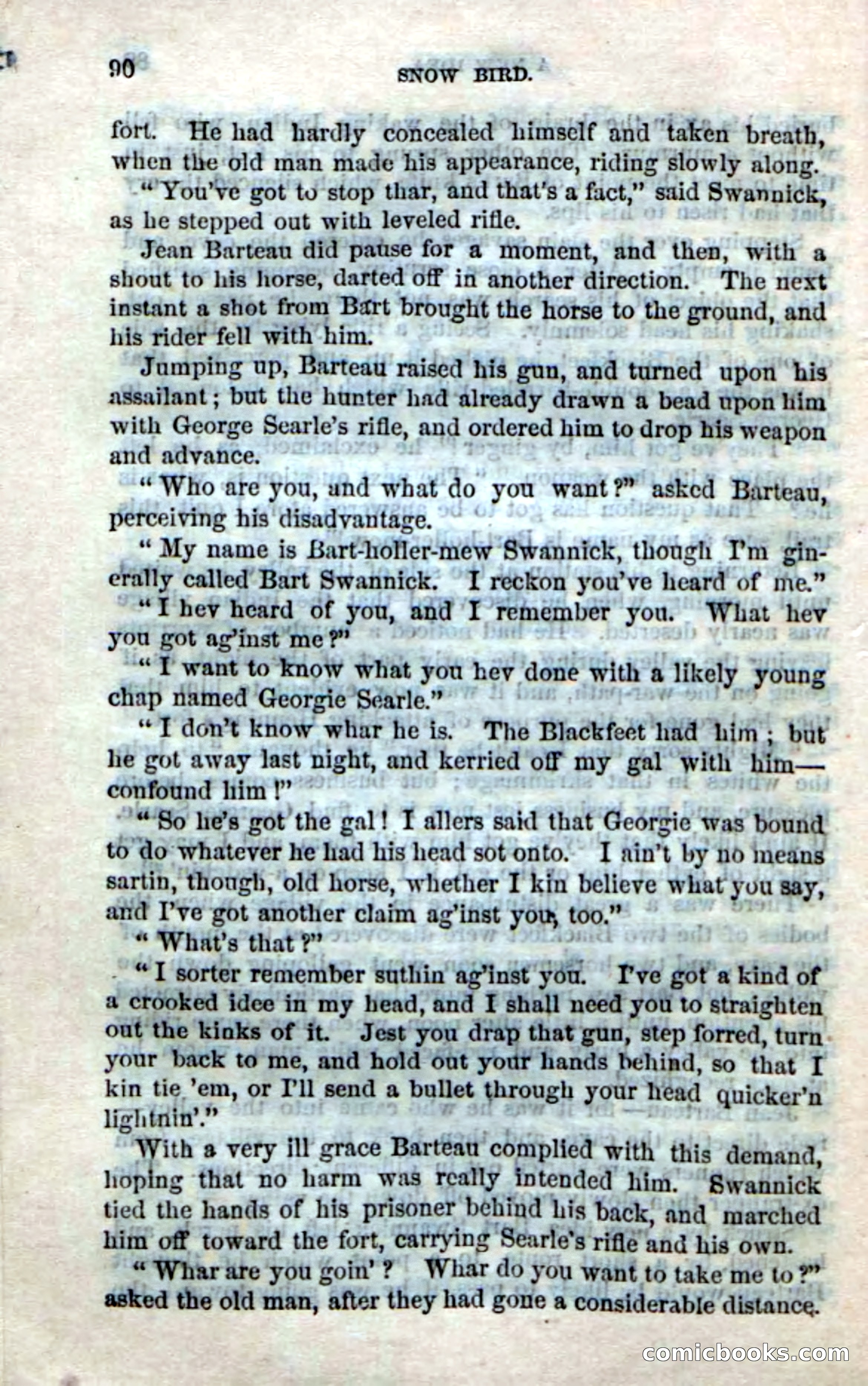 Beadle's Dime Novels No. 159: Snow Bird, the Trapper's Child — page 88 of 116