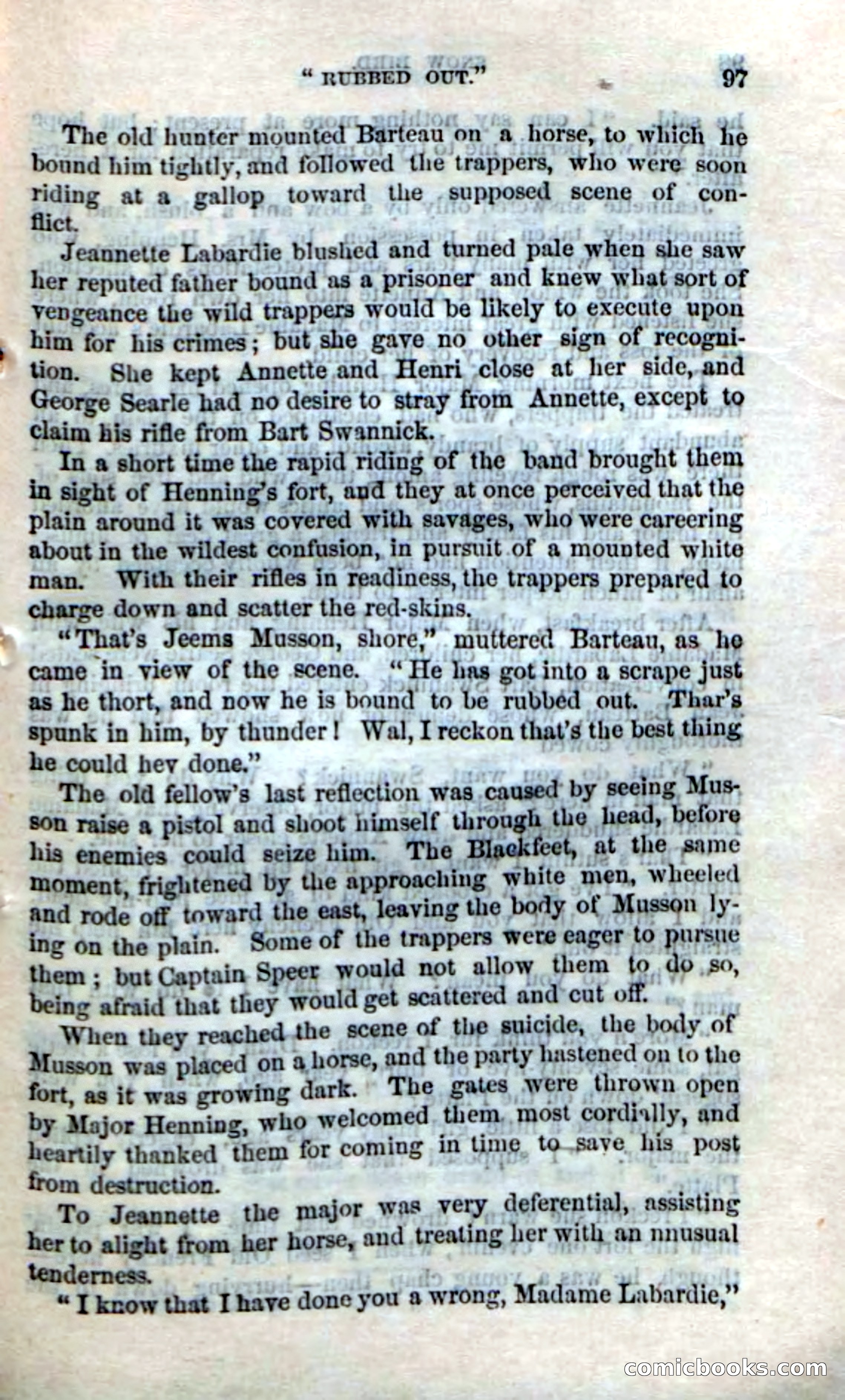 Beadle's Dime Novels No. 159: Snow Bird, the Trapper's Child — page 95 of 116