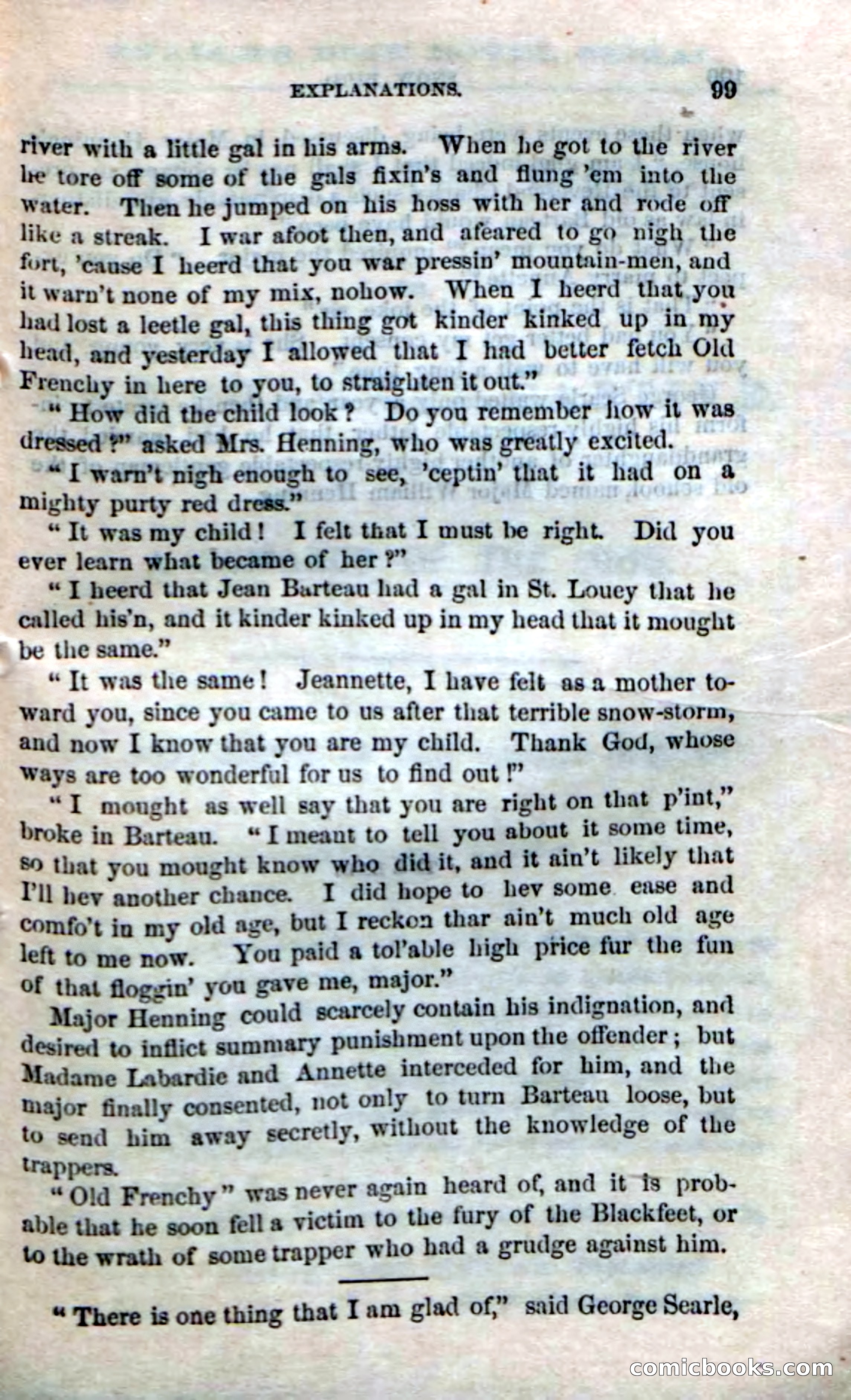 Beadle's Dime Novels No. 159: Snow Bird, the Trapper's Child — page 97 of 116
