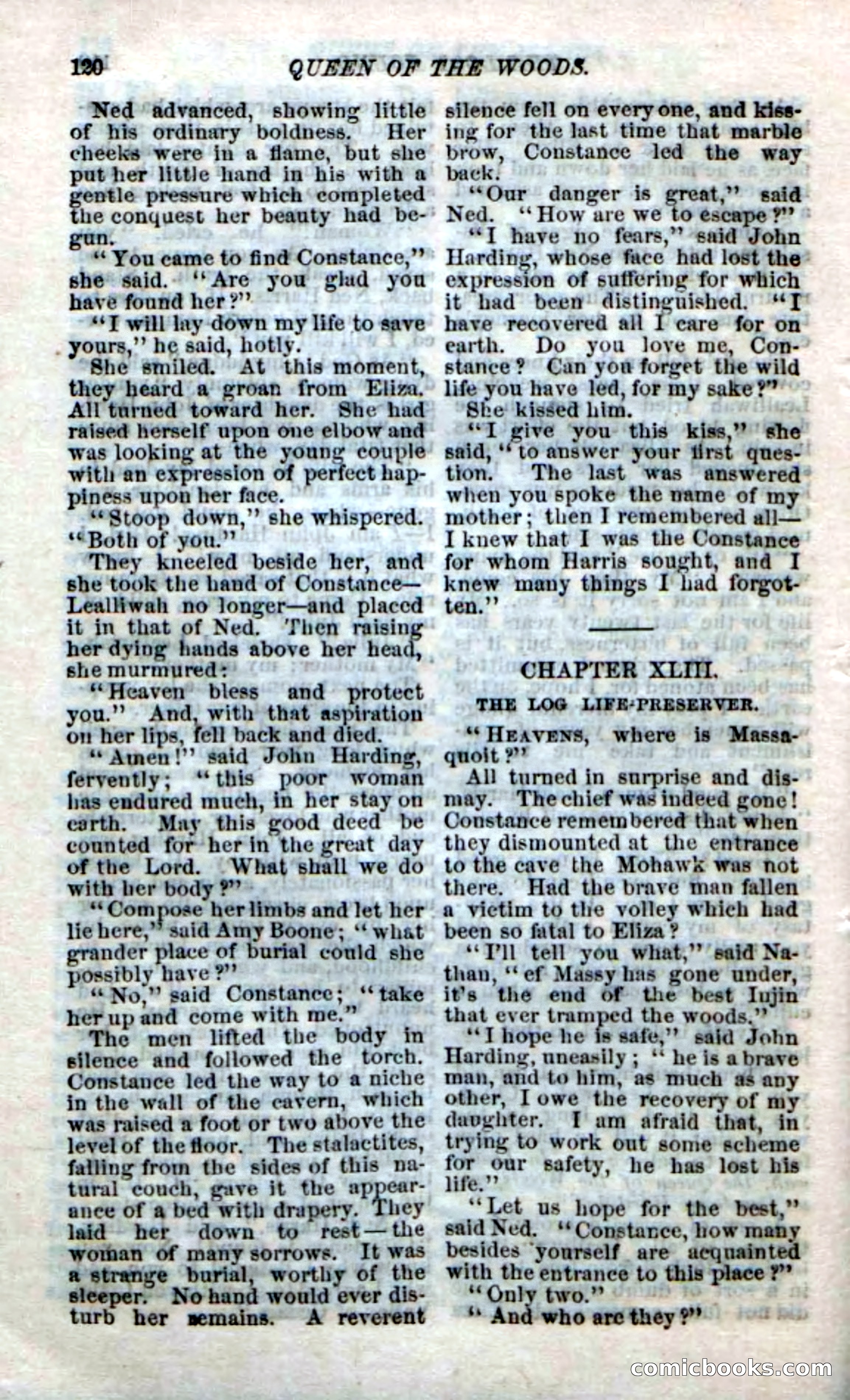 Beadle's Dime Novels No. 159: Snow Bird, the Trapper's Child — page 104 of 116
