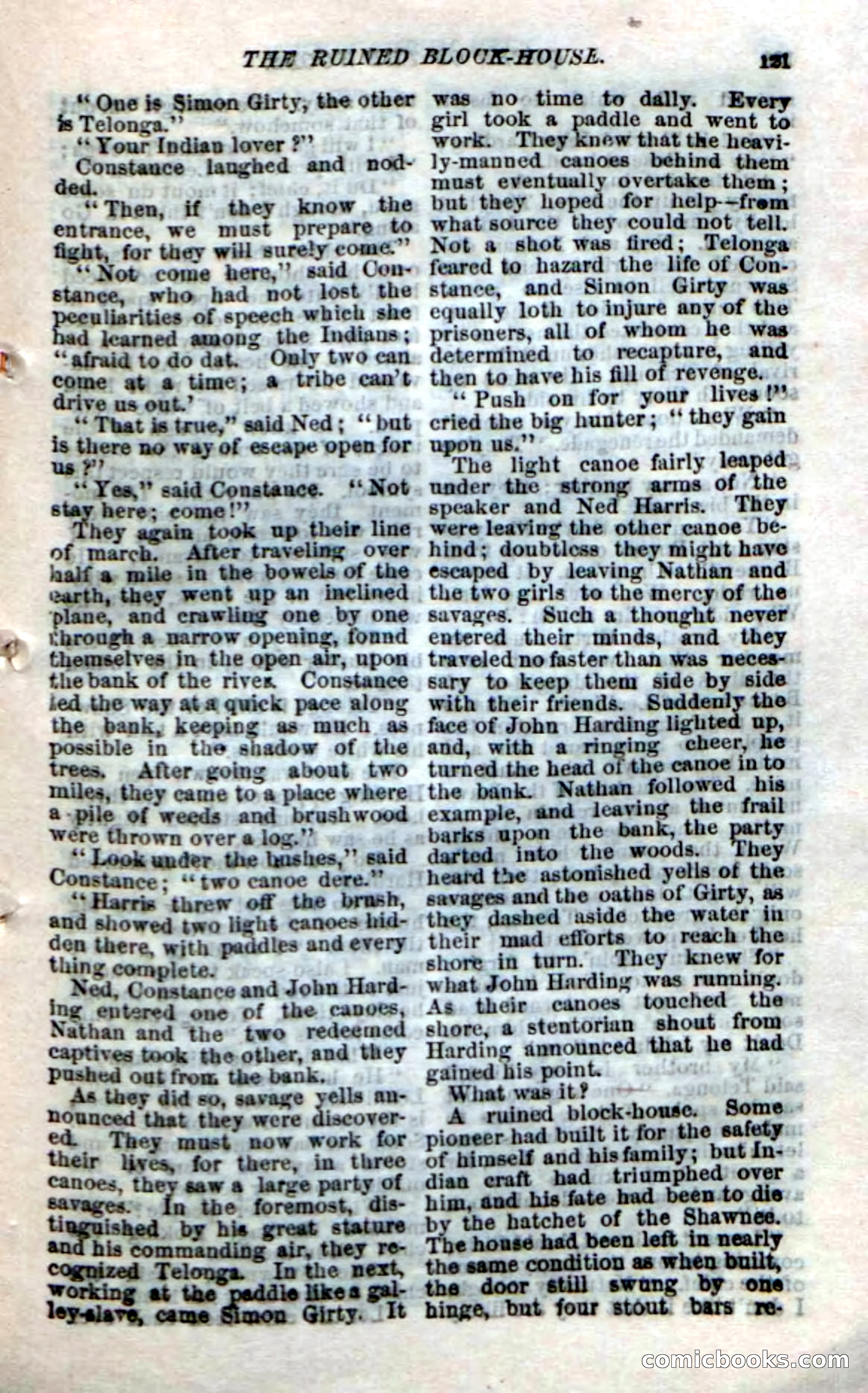 Beadle's Dime Novels No. 159: Snow Bird, the Trapper's Child — page 105 of 116