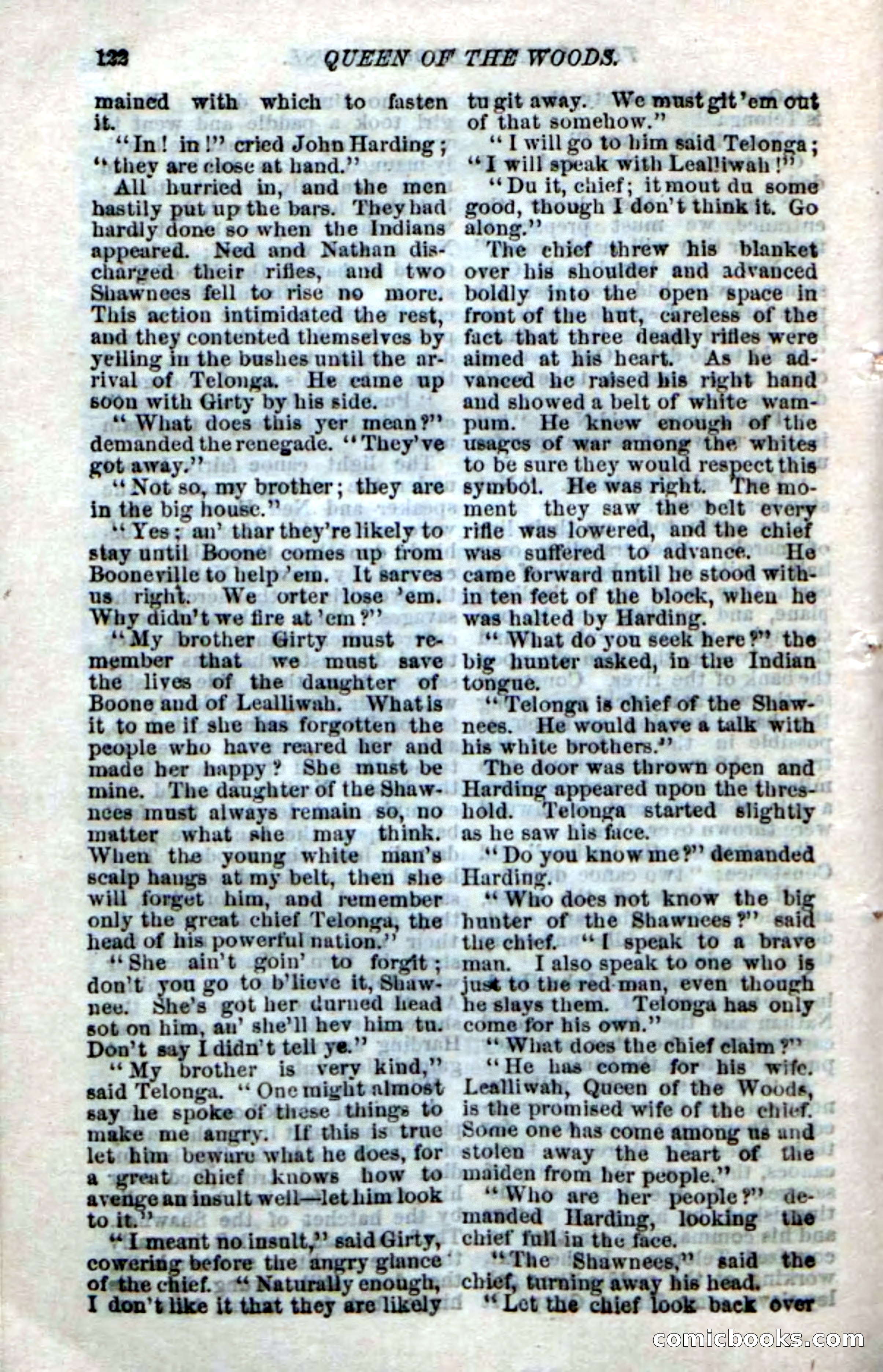 Beadle's Dime Novels No. 159: Snow Bird, the Trapper's Child — page 106 of 116