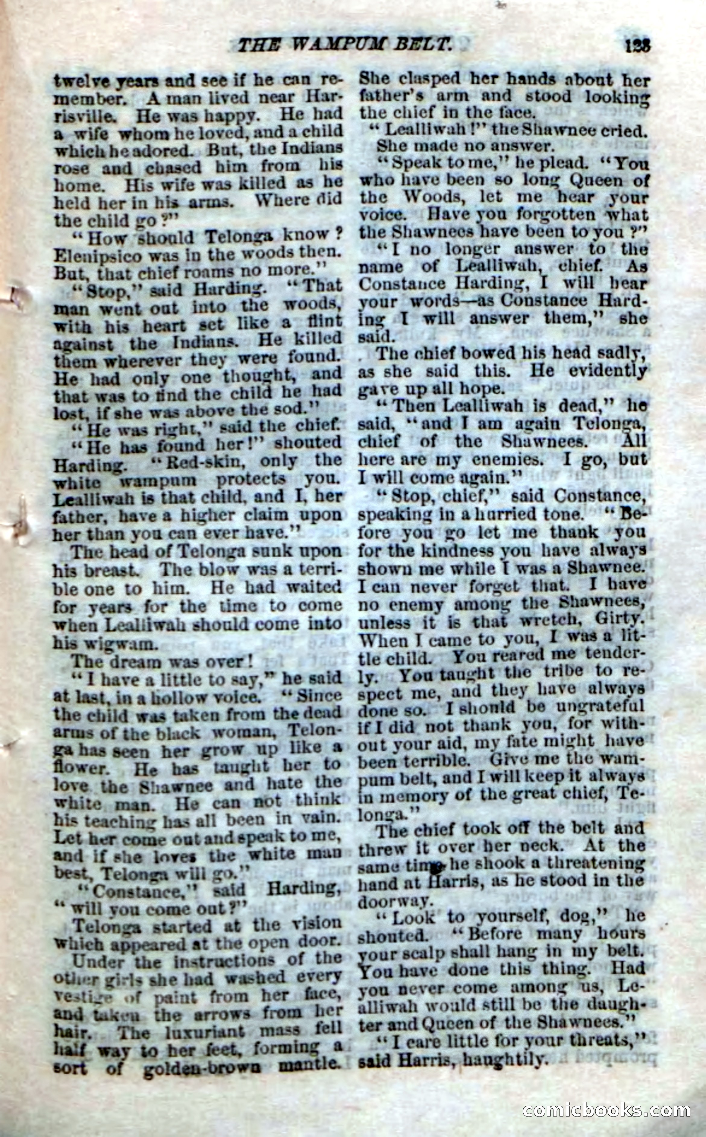 Beadle's Dime Novels No. 159: Snow Bird, the Trapper's Child — page 107 of 116