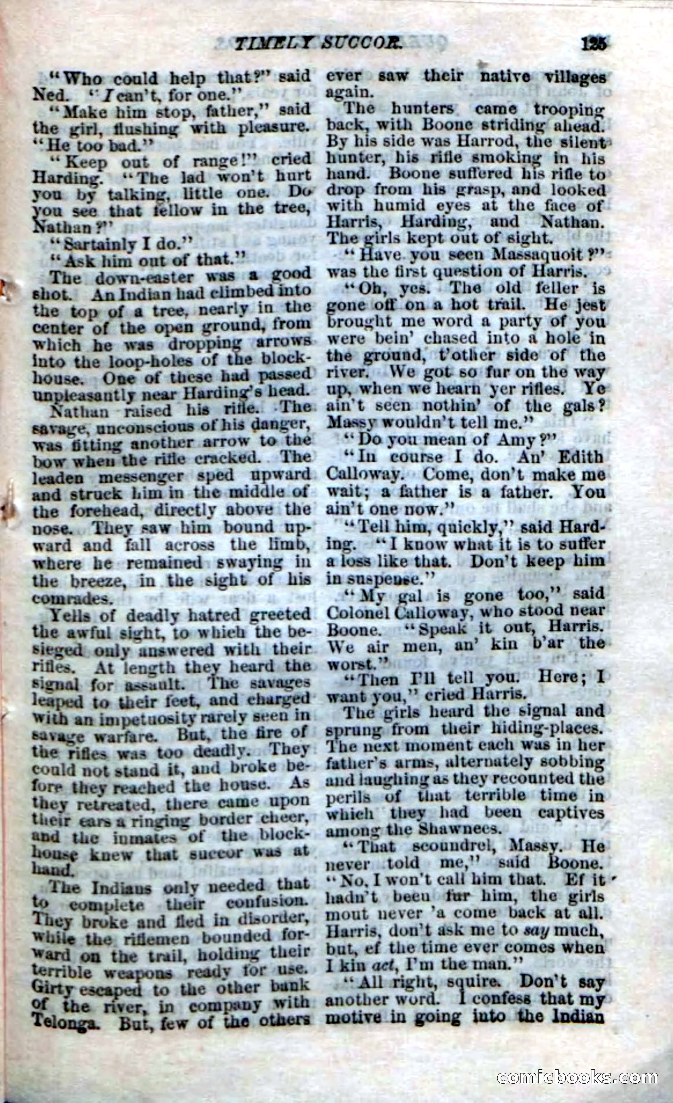 Beadle's Dime Novels No. 159: Snow Bird, the Trapper's Child — page 109 of 116
