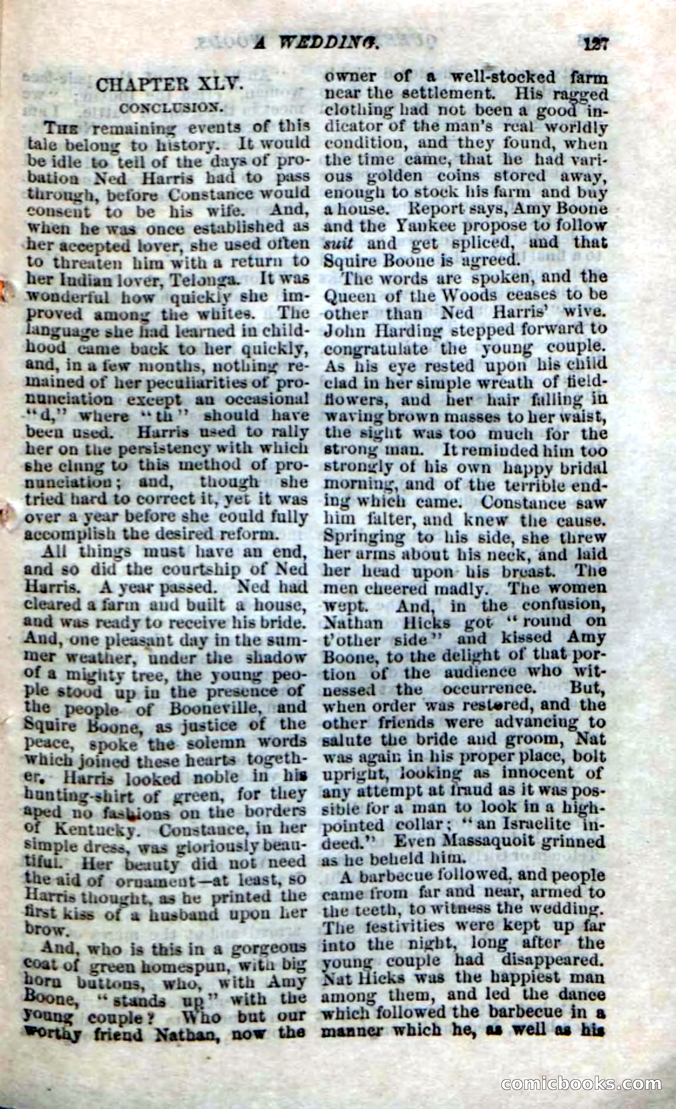 Beadle's Dime Novels No. 159: Snow Bird, the Trapper's Child — page 111 of 116