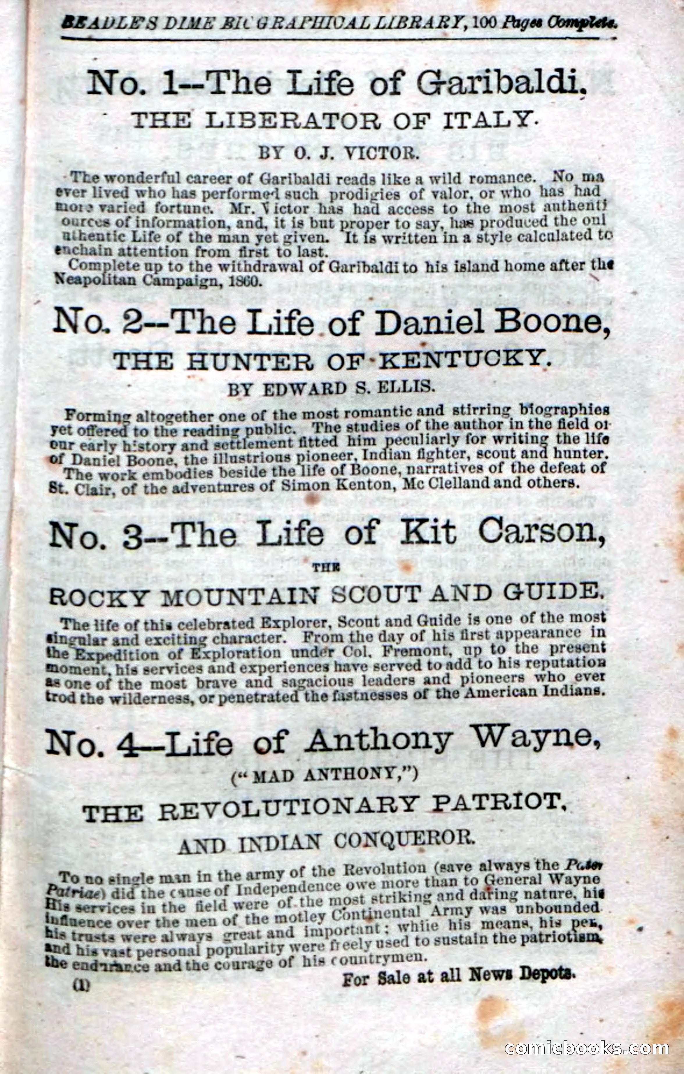 Beadle's Dime Novels No. 16 — page 127 of 132