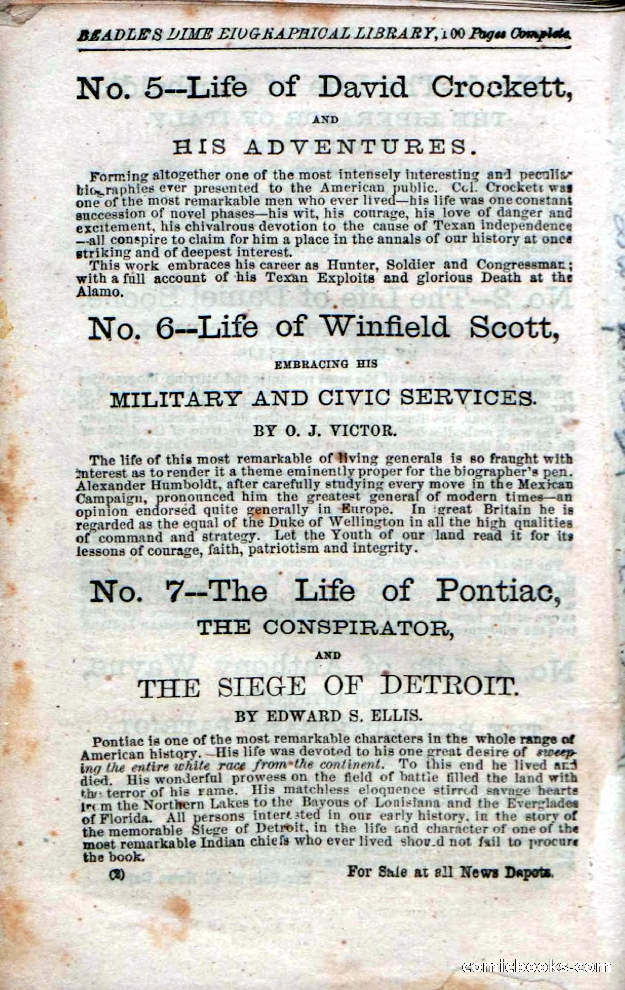 Beadle's Dime Novels No. 16 — page 128 of 132