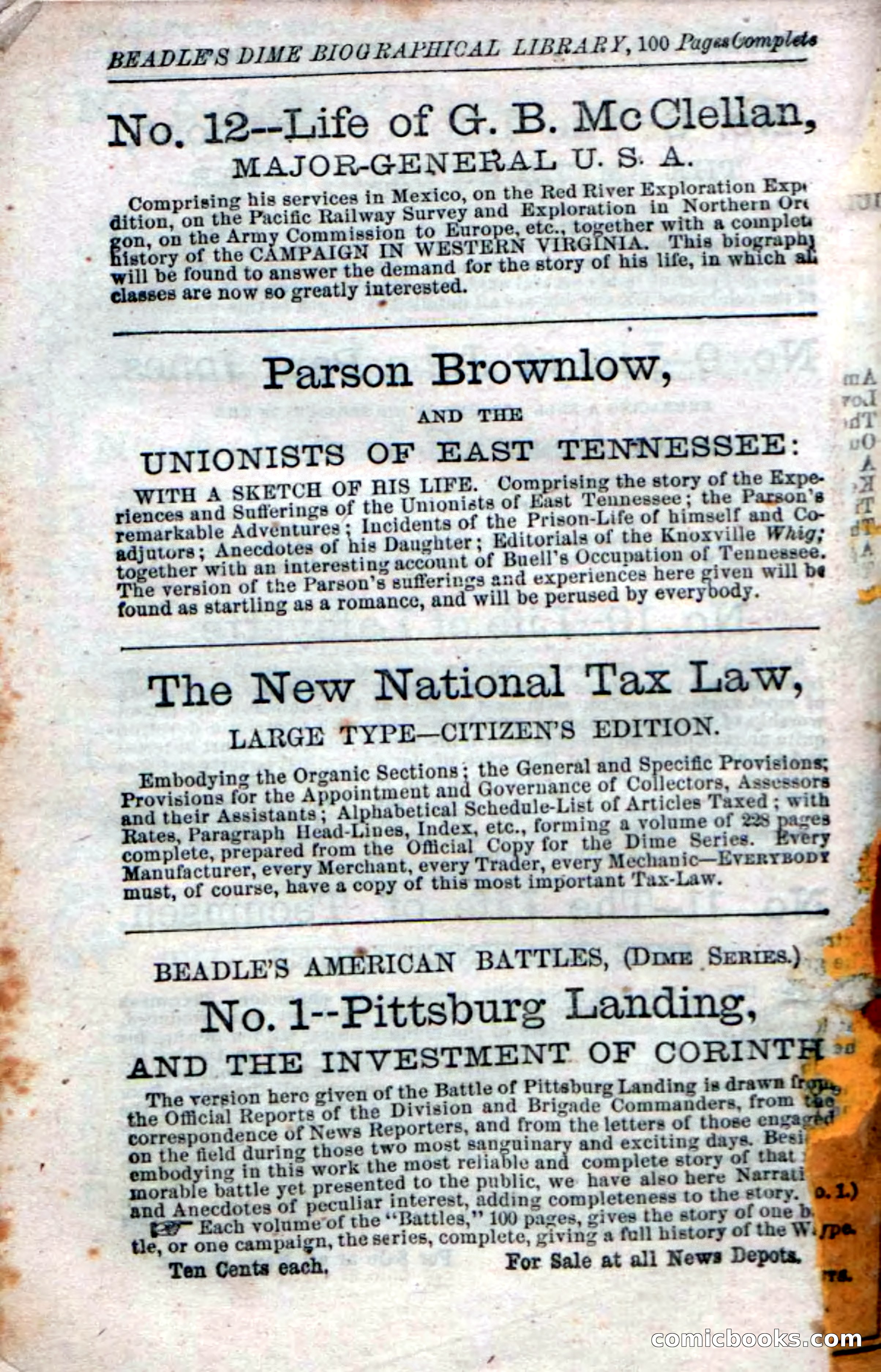 Beadle's Dime Novels No. 16 — page 130 of 132
