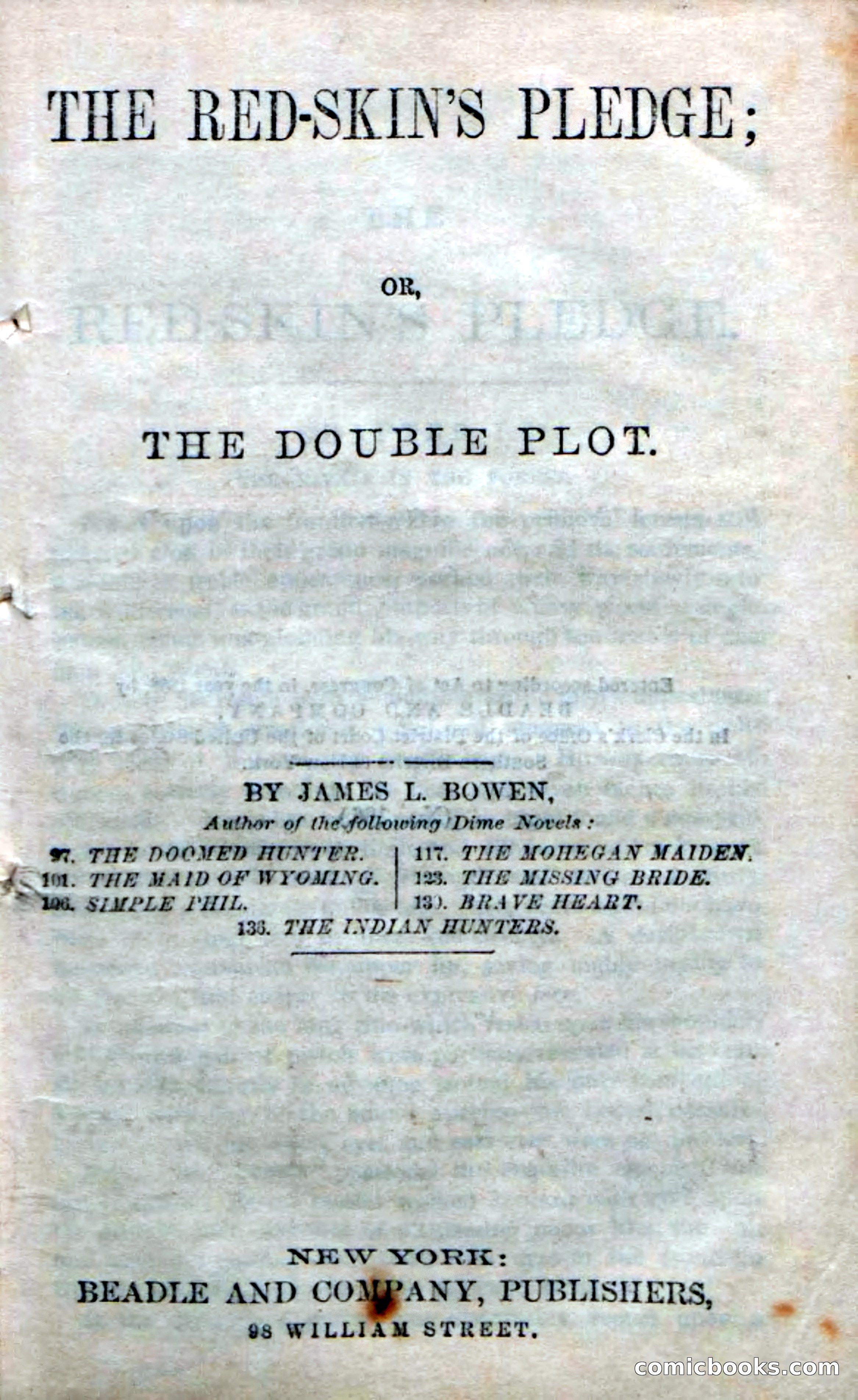 Beadle's Dime Novels No. 166: Red-Skin's Pledge — page 5 of 100