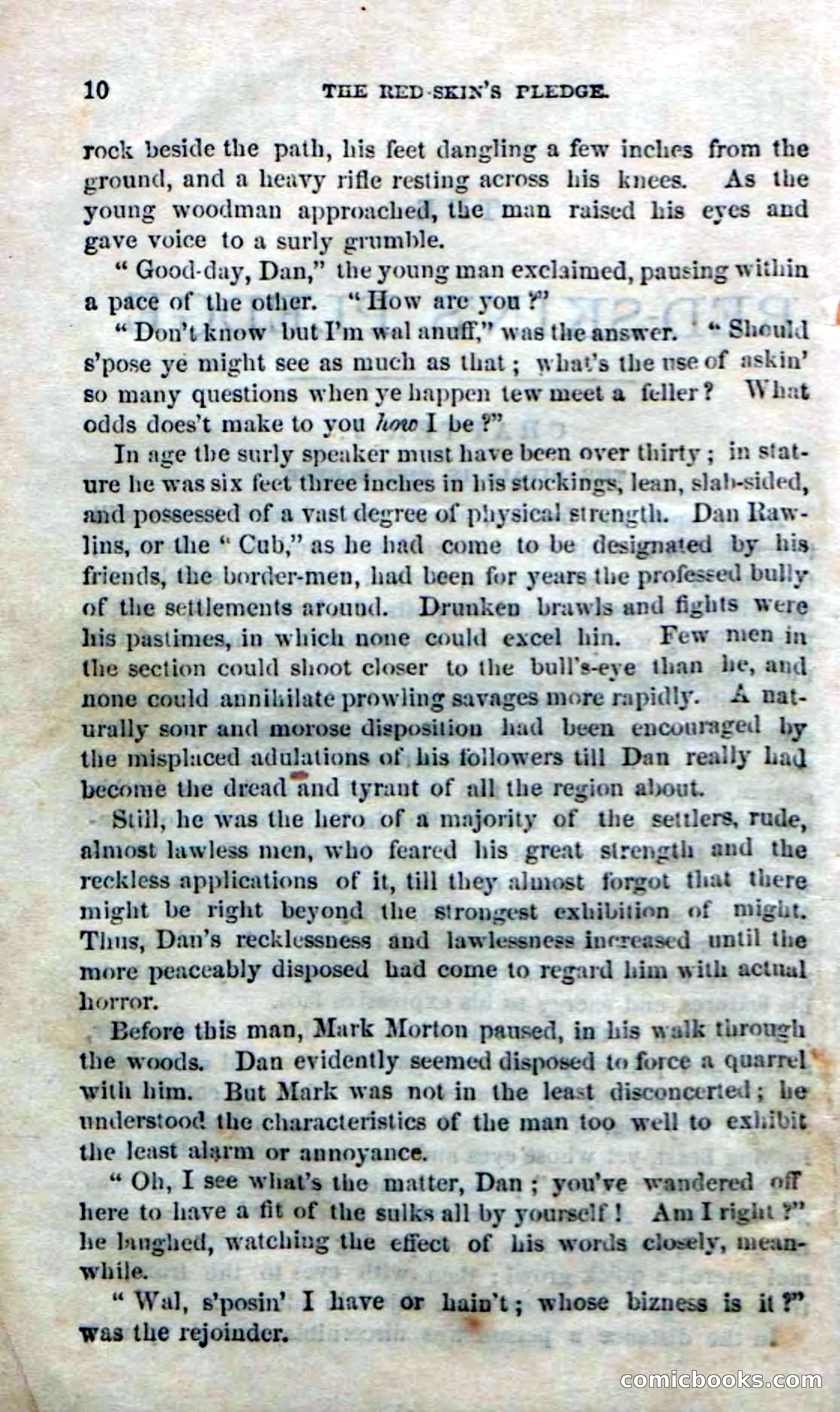Beadle's Dime Novels No. 166: Red-Skin's Pledge — page 8 of 100