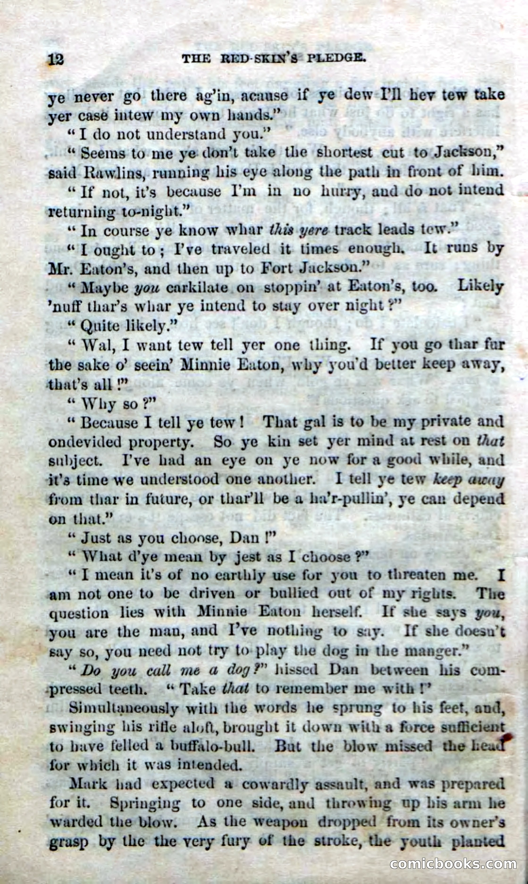 Beadle's Dime Novels No. 166: Red-Skin's Pledge — page 10 of 100