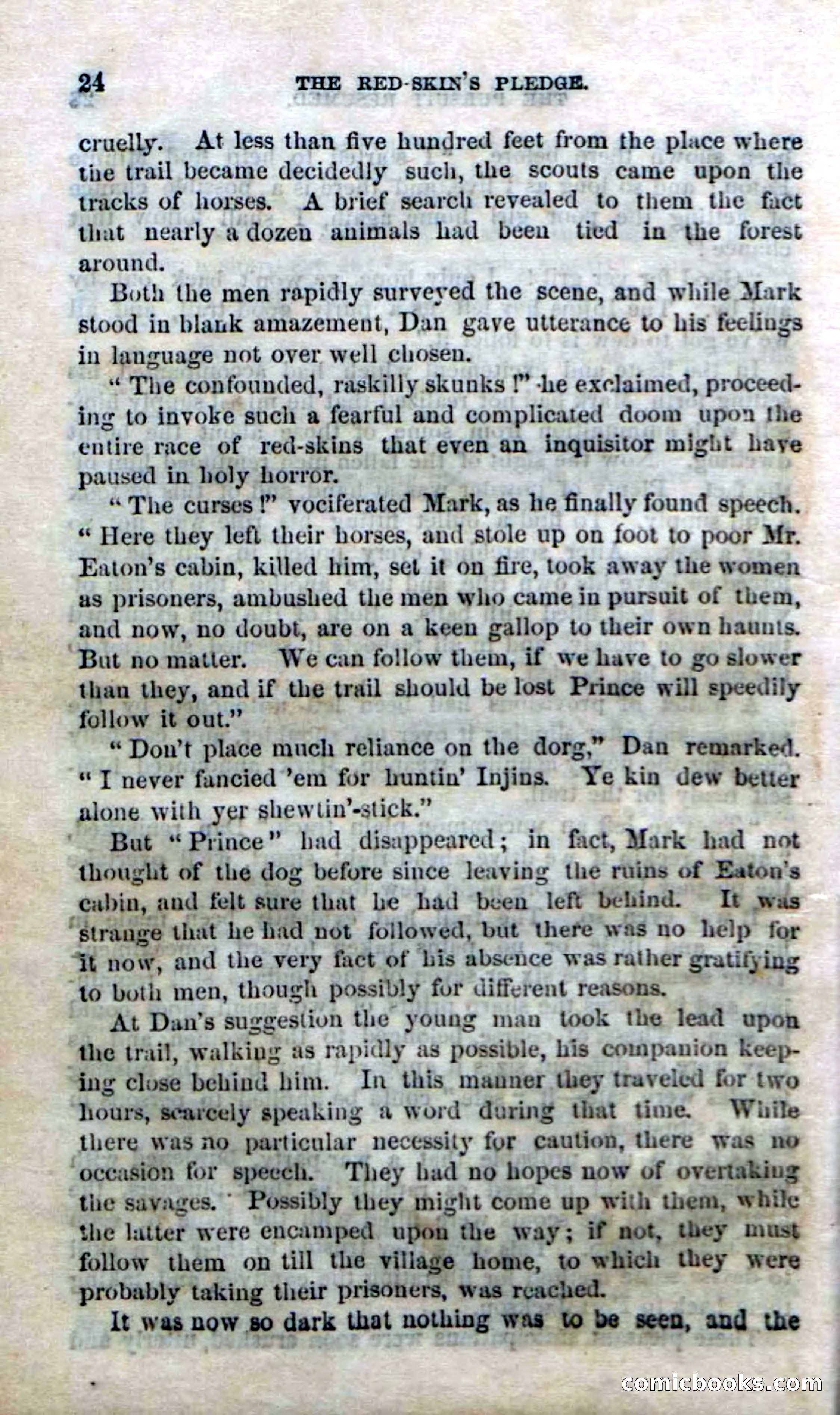 Beadle's Dime Novels No. 166: Red-Skin's Pledge — page 22 of 100