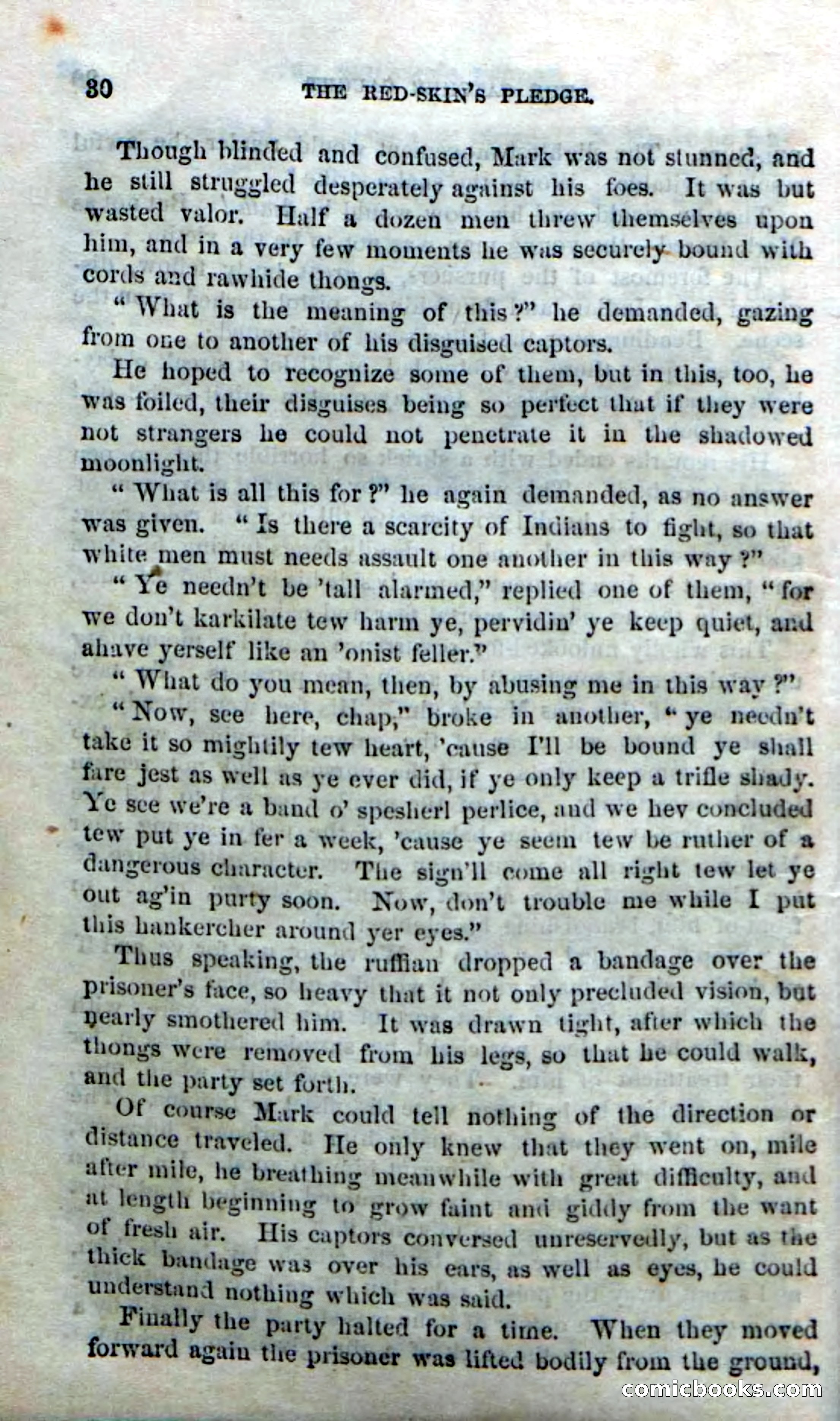Beadle's Dime Novels No. 166: Red-Skin's Pledge — page 28 of 100