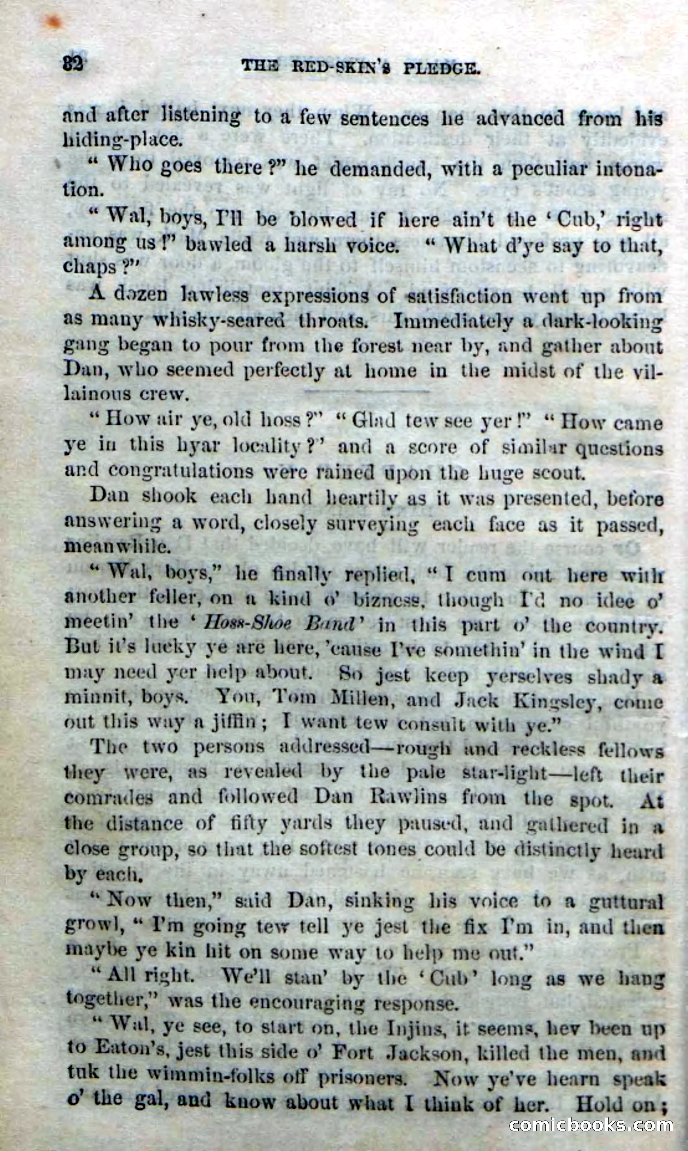 Beadle's Dime Novels No. 166: Red-Skin's Pledge — page 30 of 100