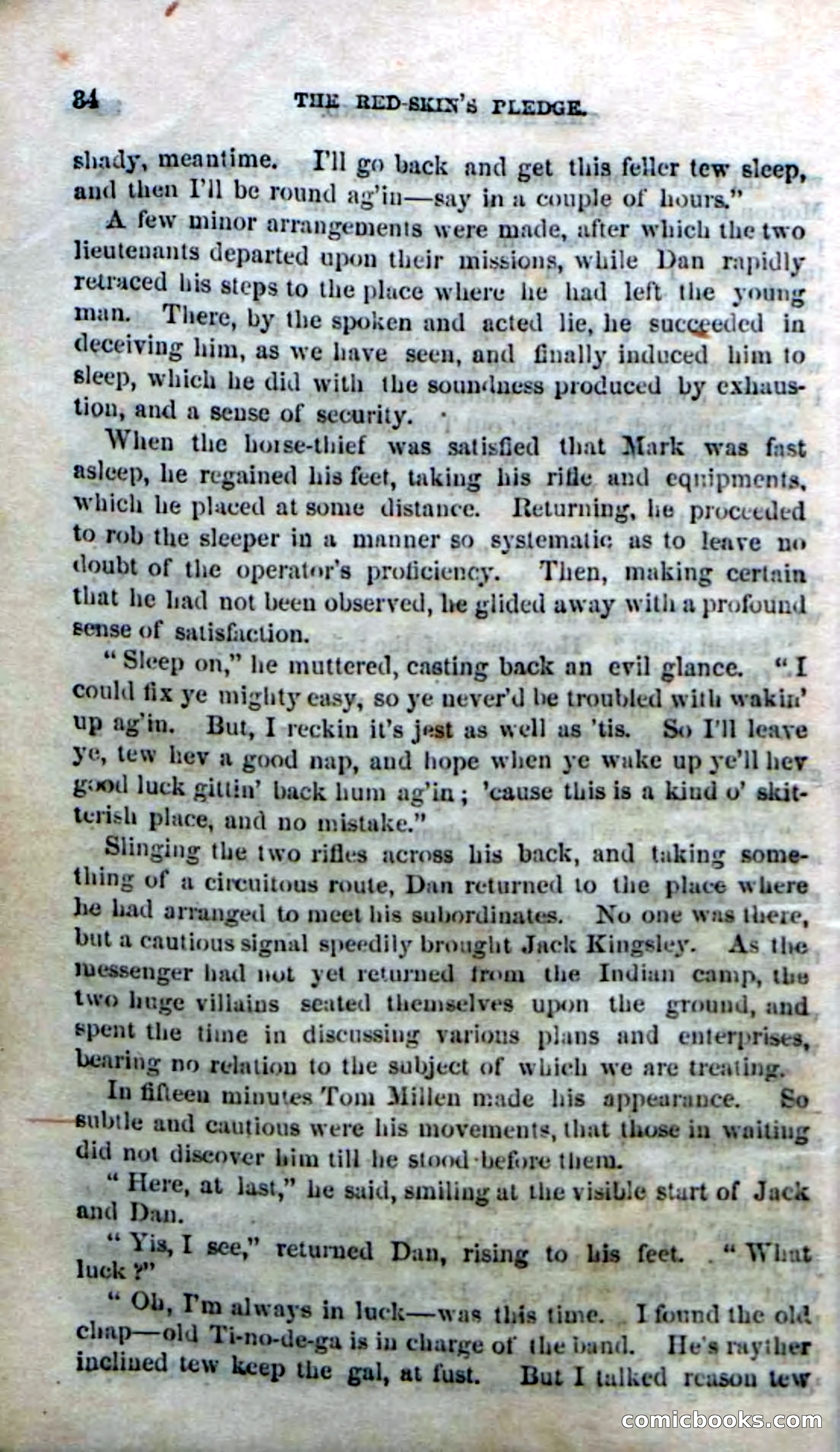 Beadle's Dime Novels No. 166: Red-Skin's Pledge — page 32 of 100