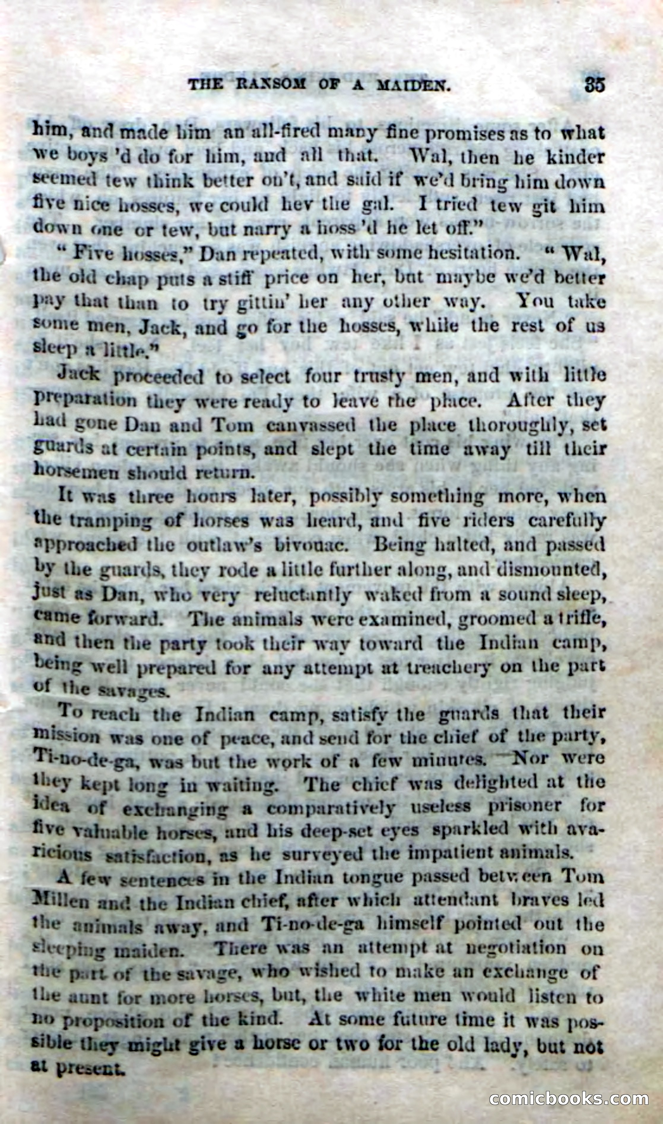 Beadle's Dime Novels No. 166: Red-Skin's Pledge — page 33 of 100