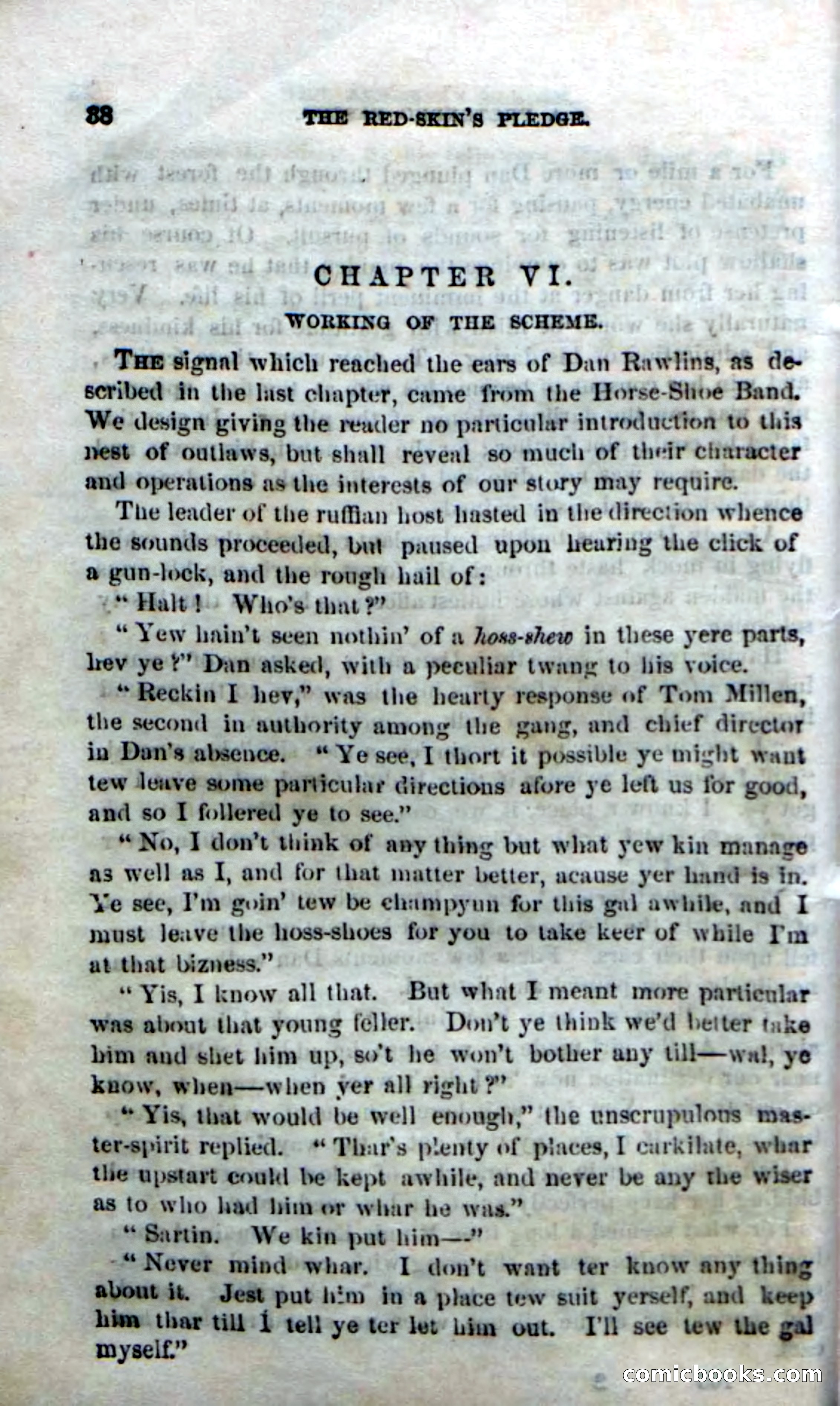 Beadle's Dime Novels No. 166: Red-Skin's Pledge — page 36 of 100